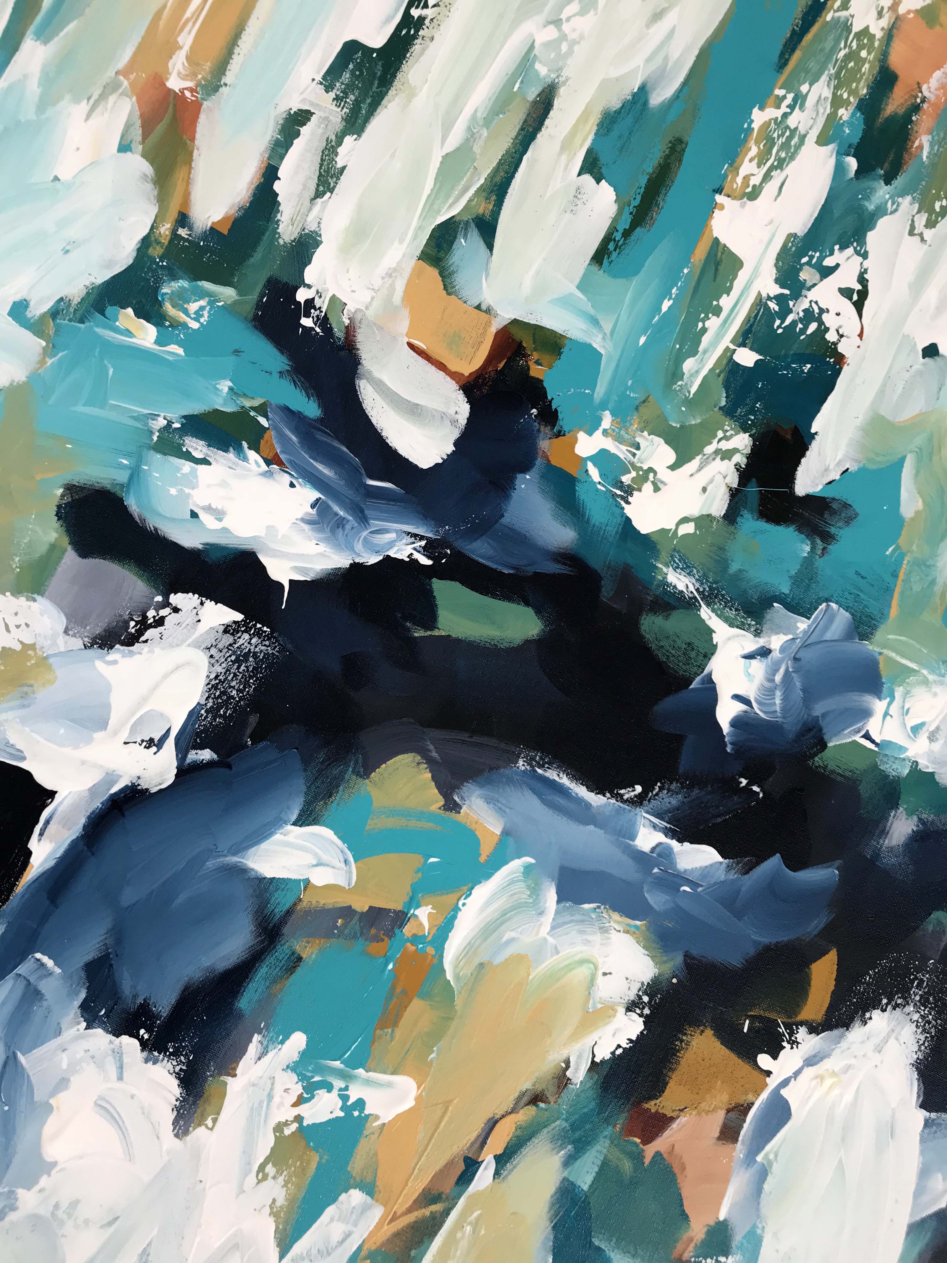 The Shore - 152x76 cm - Original Painting-OmarObaid.com