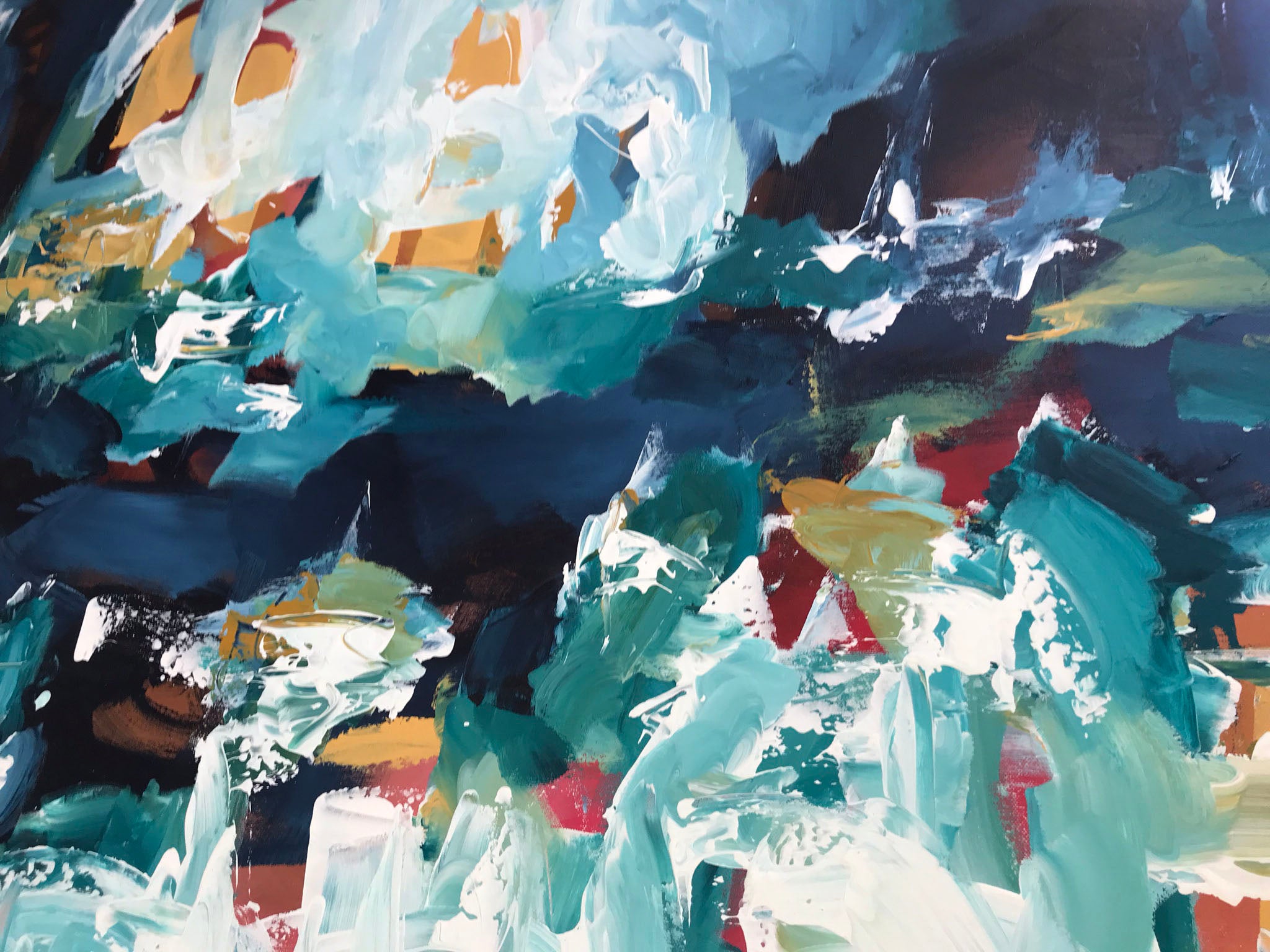 Crossroads - 180x102 cm - Original Painting-OmarObaid.com