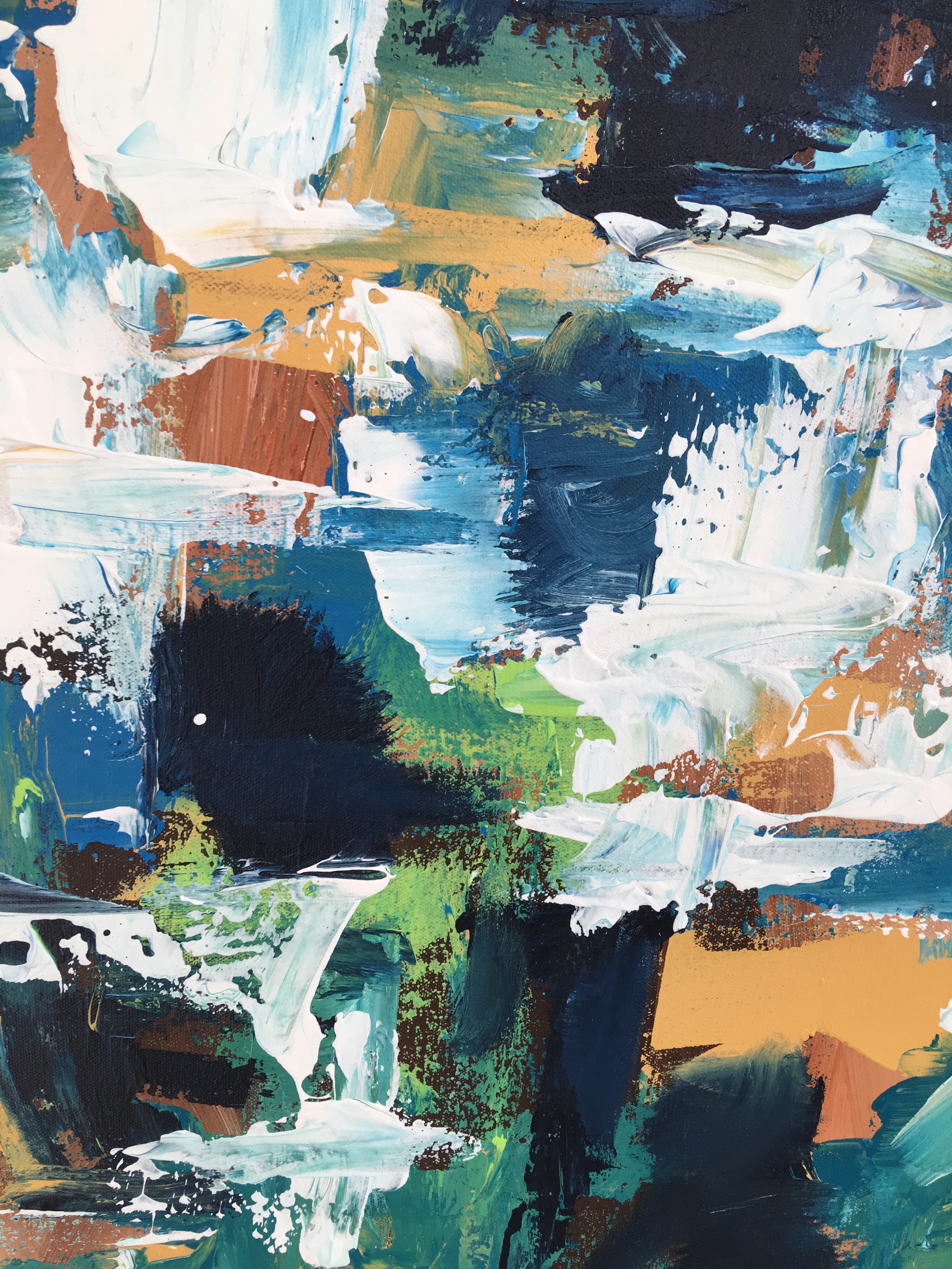 Hanging Gardens 2 - 152x92 cm - Original Painting-OmarObaid.com