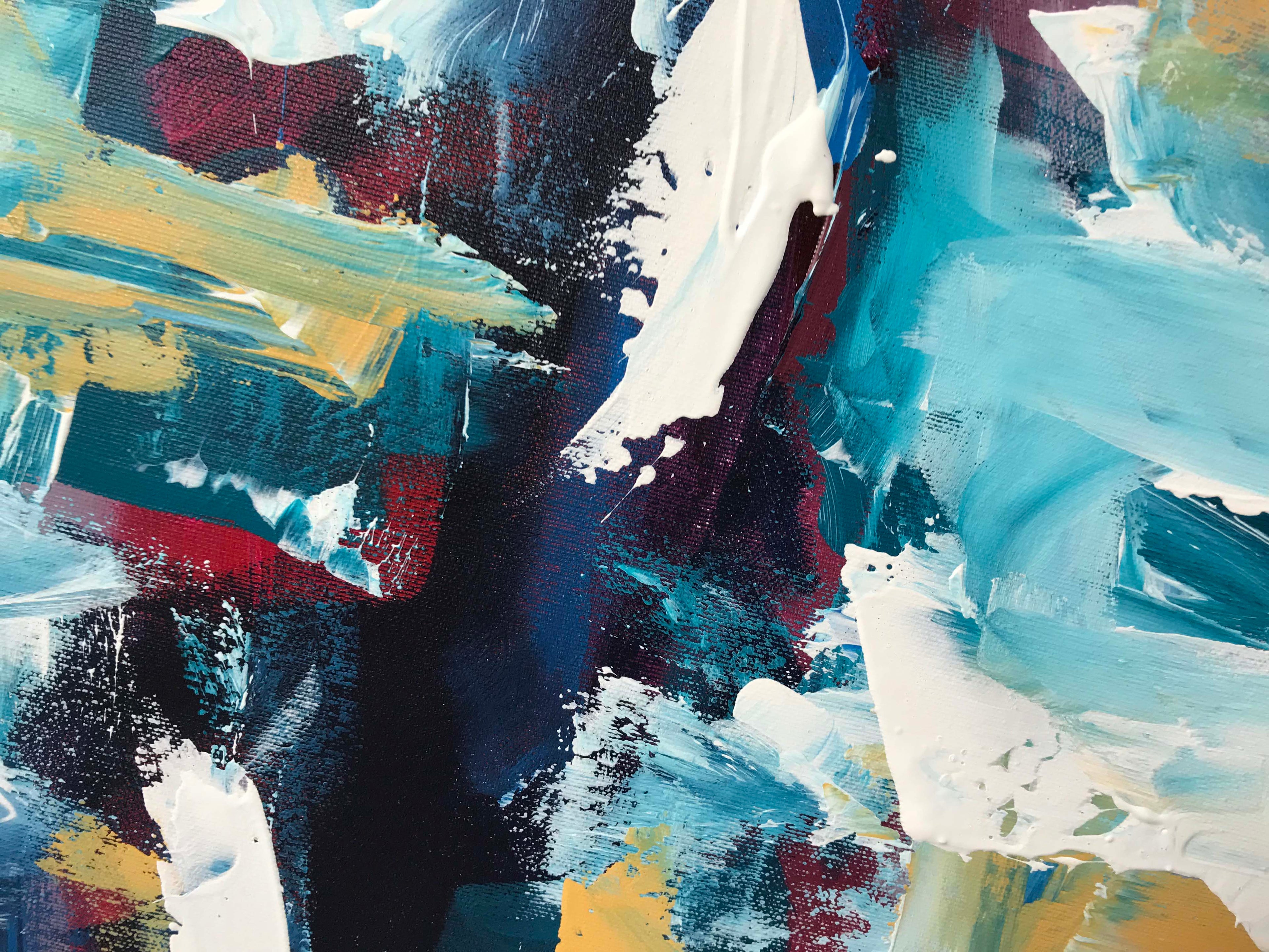 Before Sunrise - 152x76 cm - Original Painting-OmarObaid.com