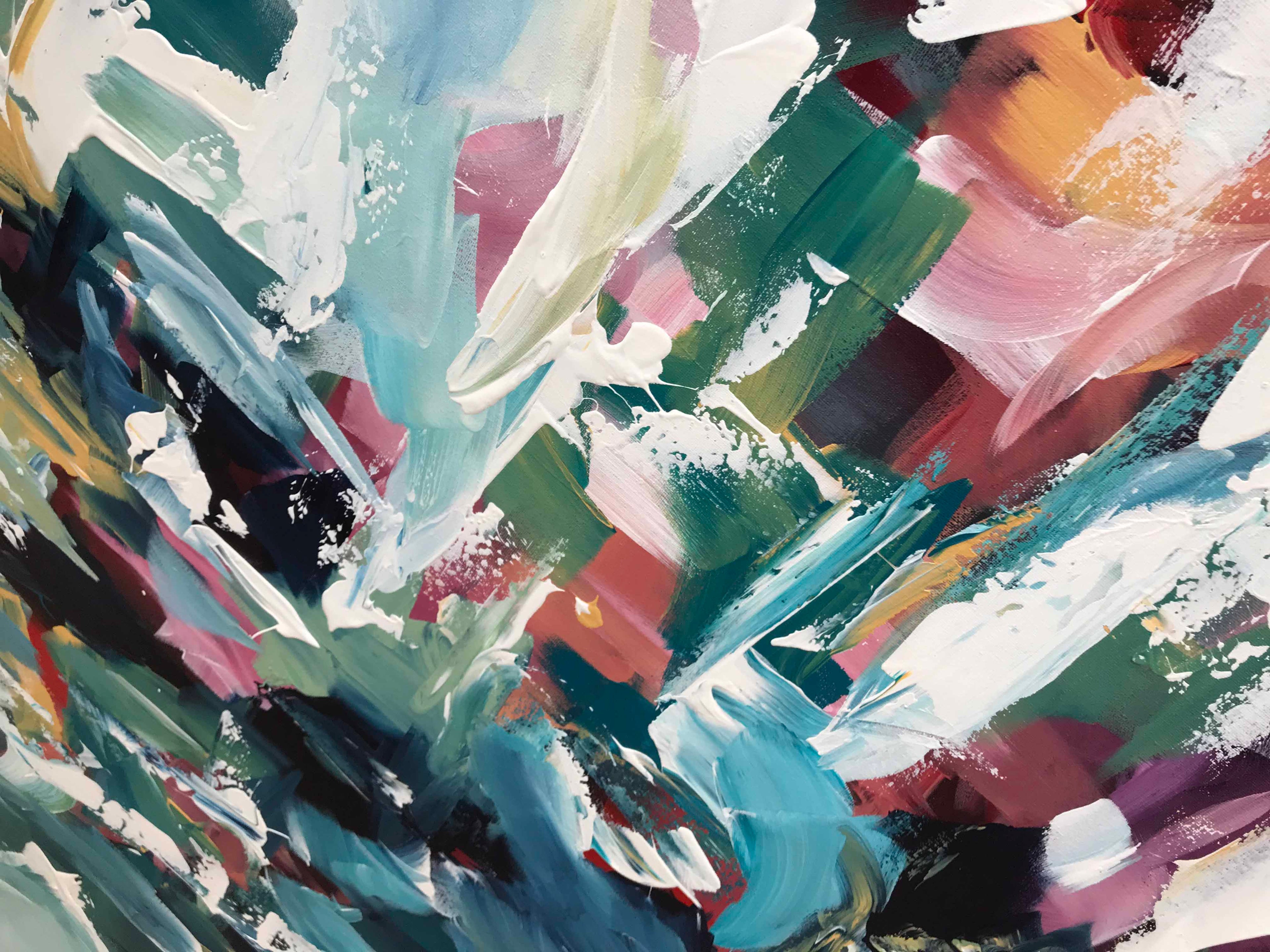 Into The Wild - 102x102 cm - Original Painting-OmarObaid.com