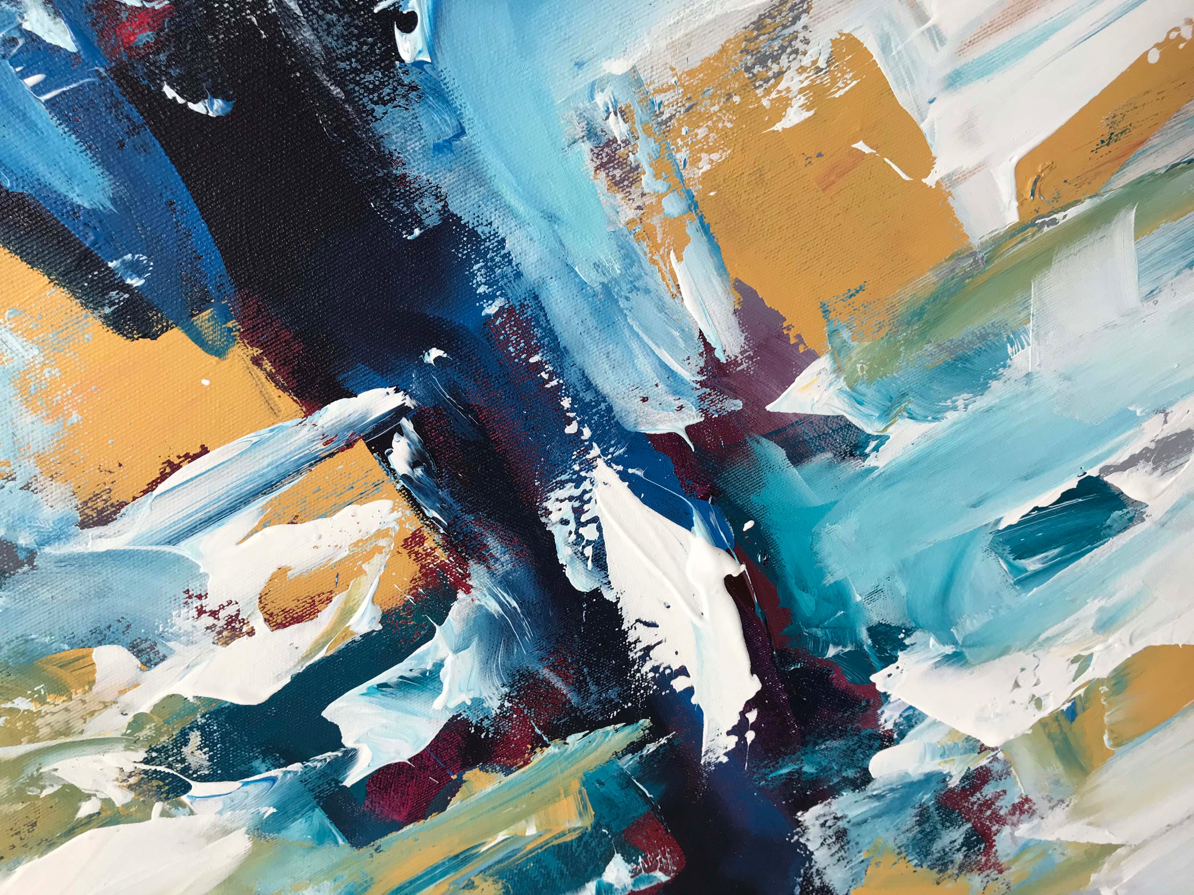 Before Sunrise - 152x76 cm - Original Painting-OmarObaid.com