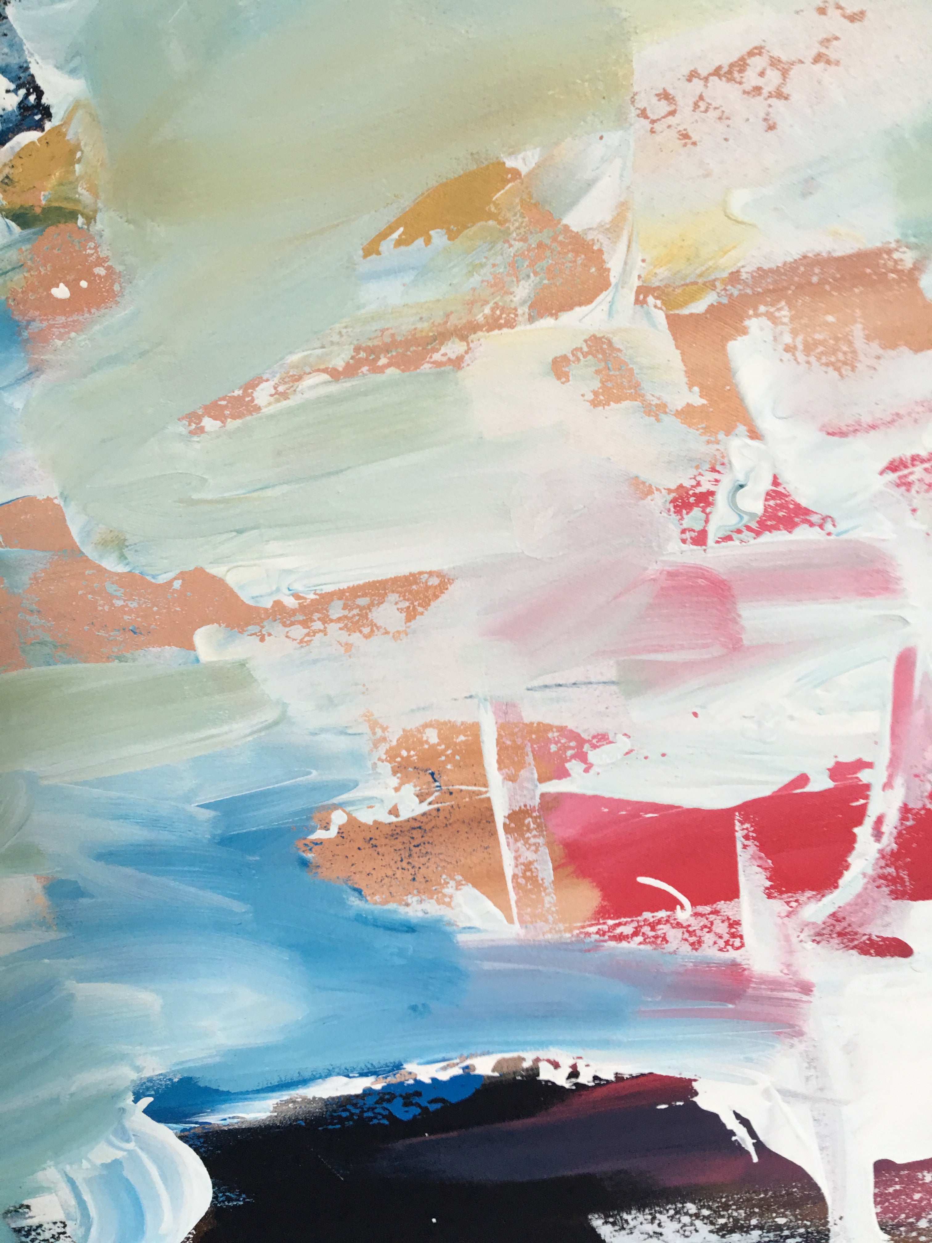 Three Days Of Rain - 150x90 cm - Original Painting-OmarObaid.com