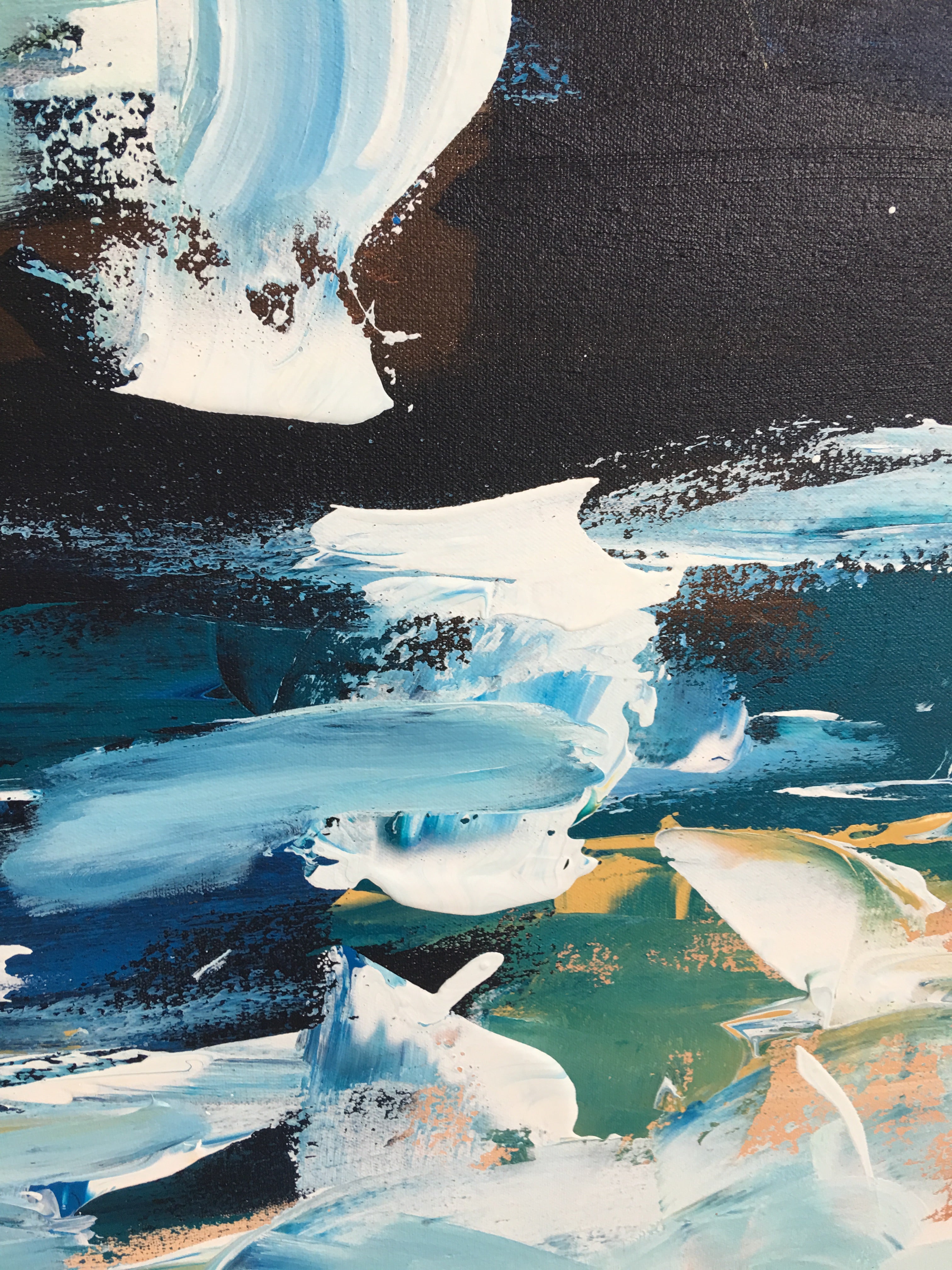 Three Days Of Rain - 150x90 cm - Original Painting-OmarObaid.com