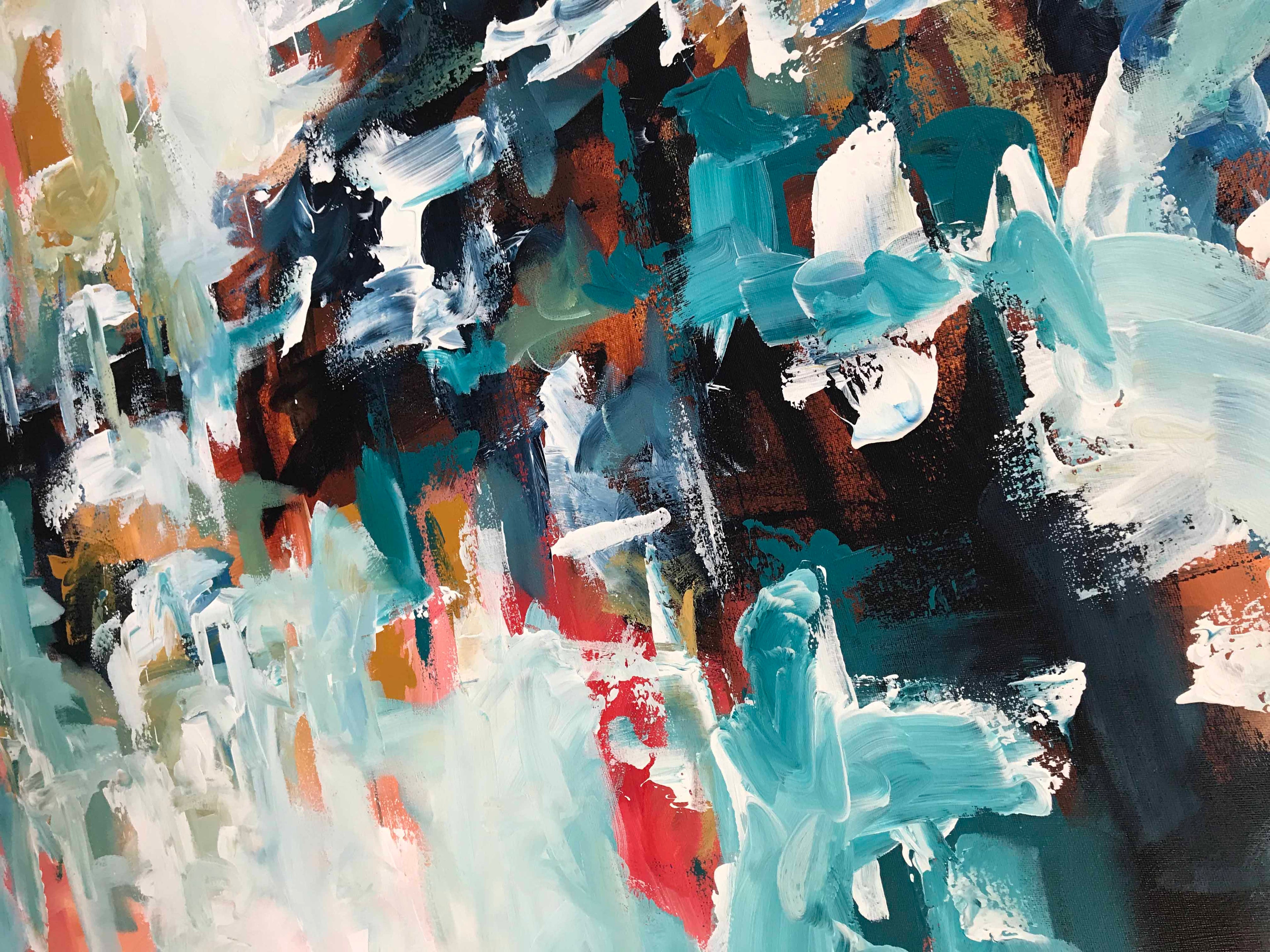 Aspirations - 152x76 cm - Original Painting-OmarObaid.com