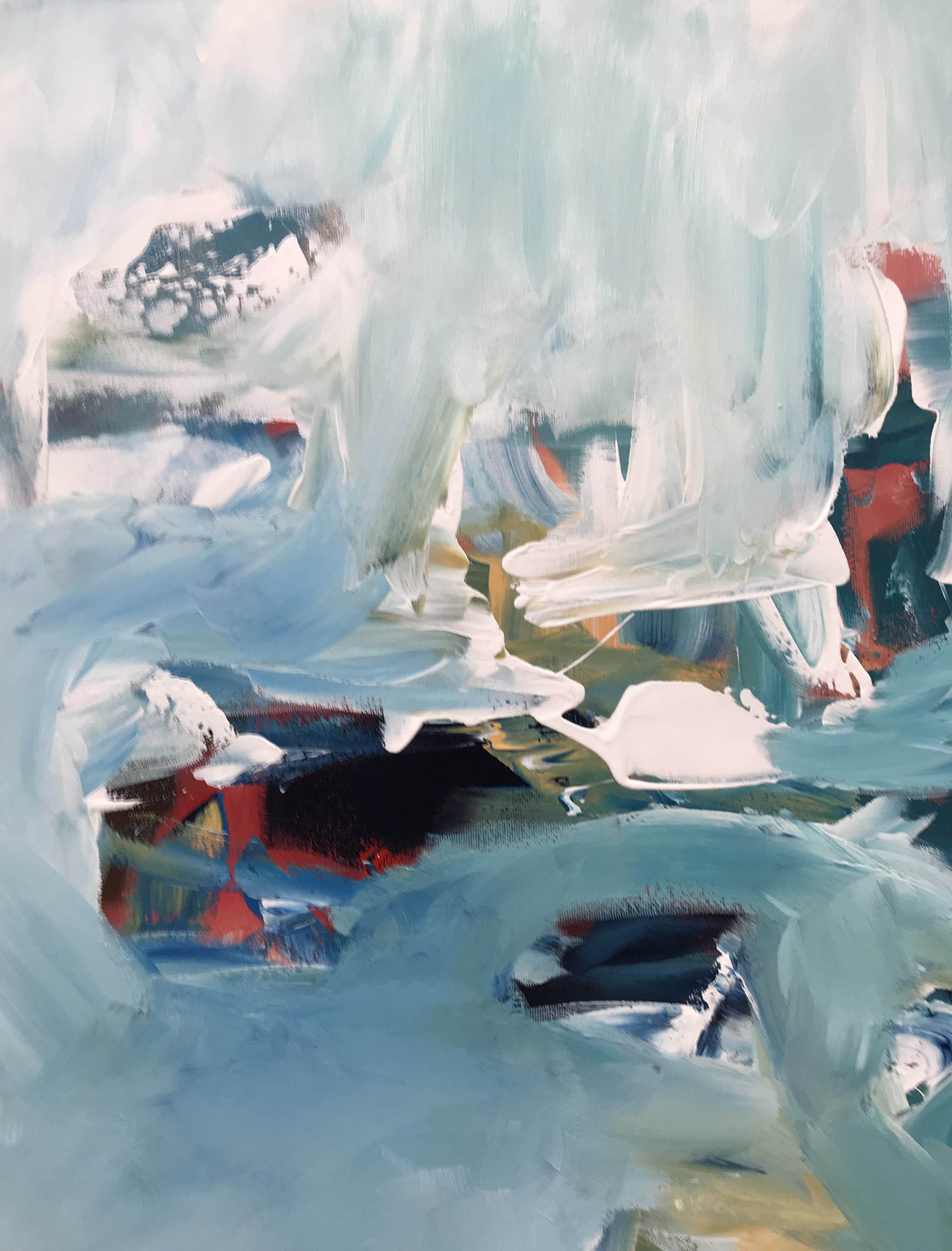 Before Dawn - 122x90 cm - Original Painting-OmarObaid.com