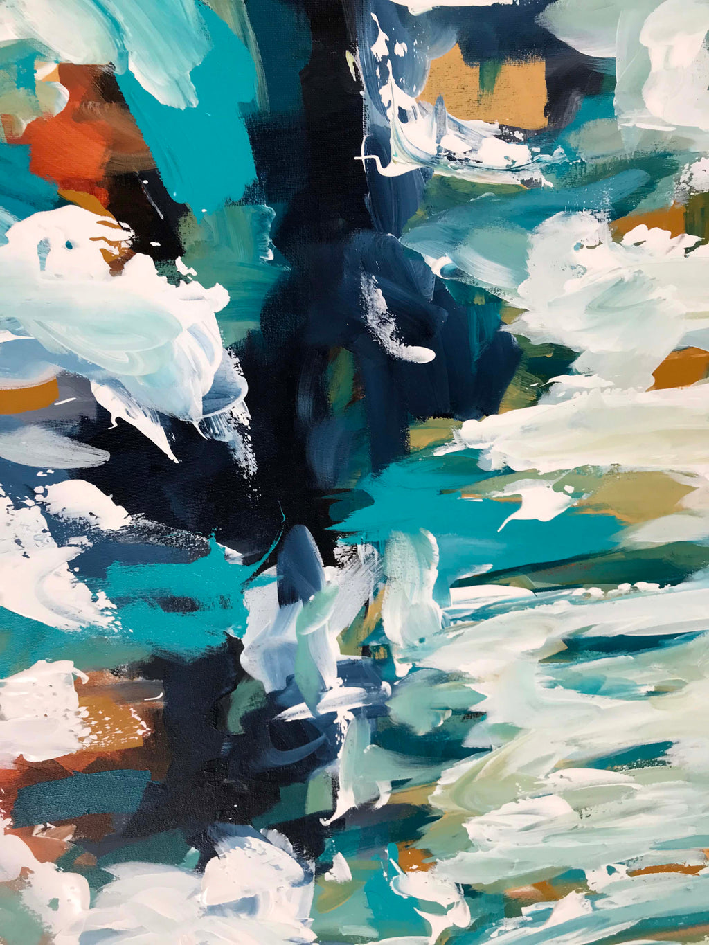 The Shore - 152x76 cm - Original Painting-OmarObaid.com