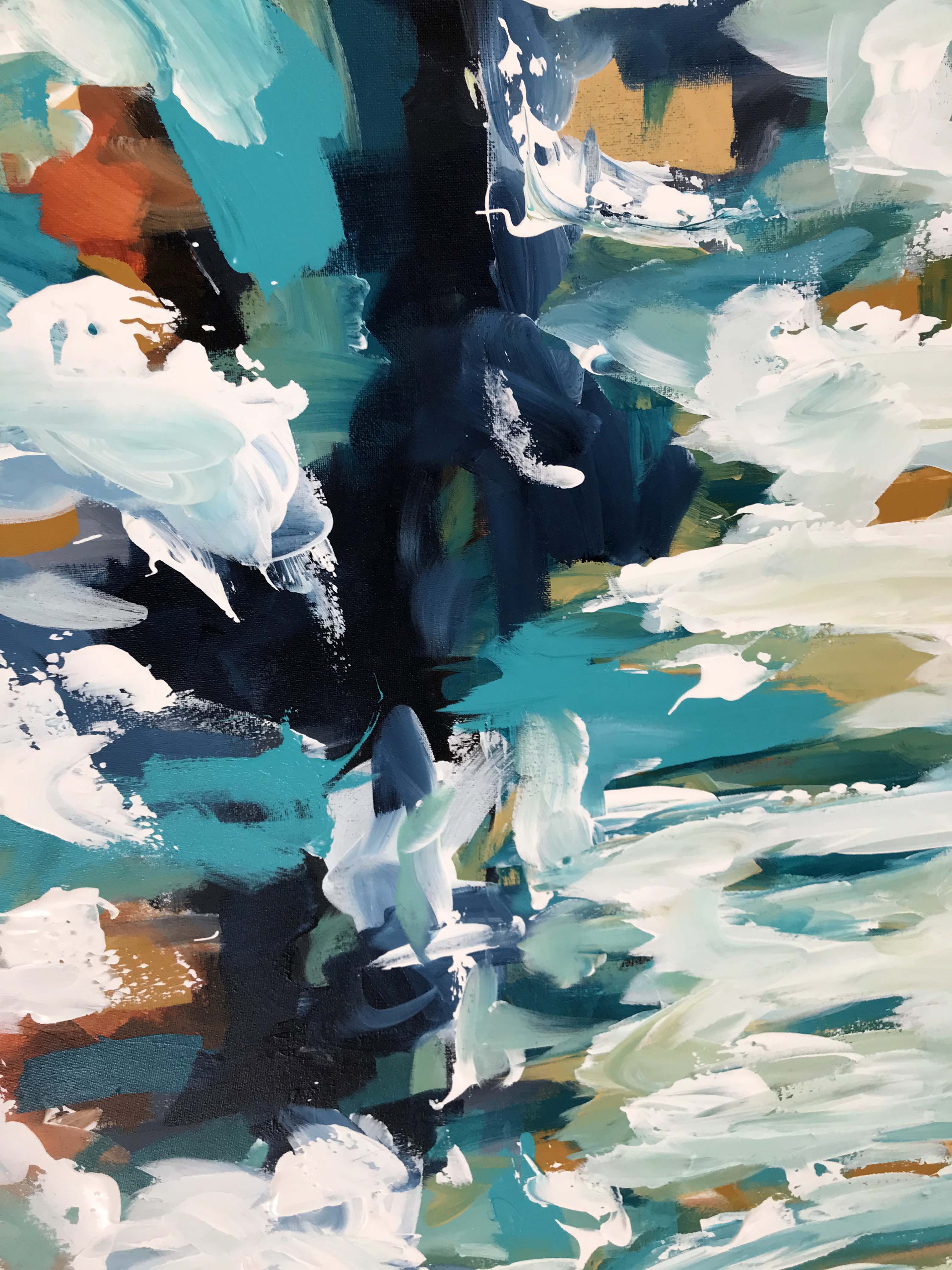 The Shore - 152x76 cm - Original Painting-OmarObaid.com