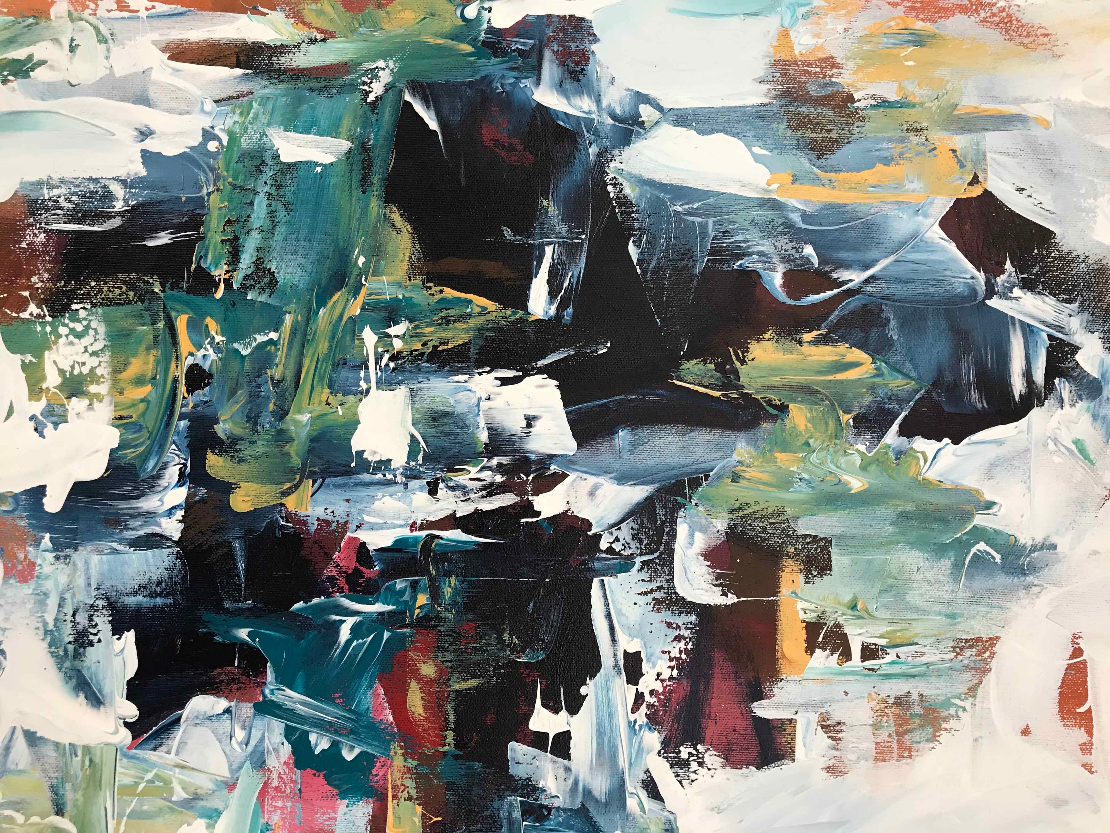 Control Part 2 - 102x76 cm - Original Painting-OmarObaid.com