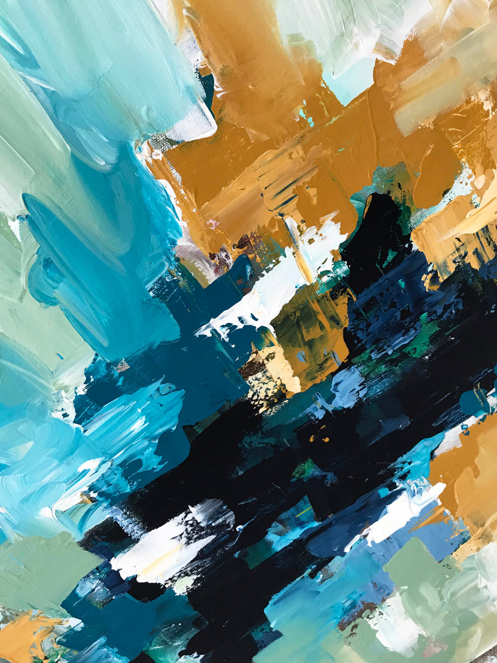 Flashback - 102x102 cm - Original Painting-OmarObaid.com