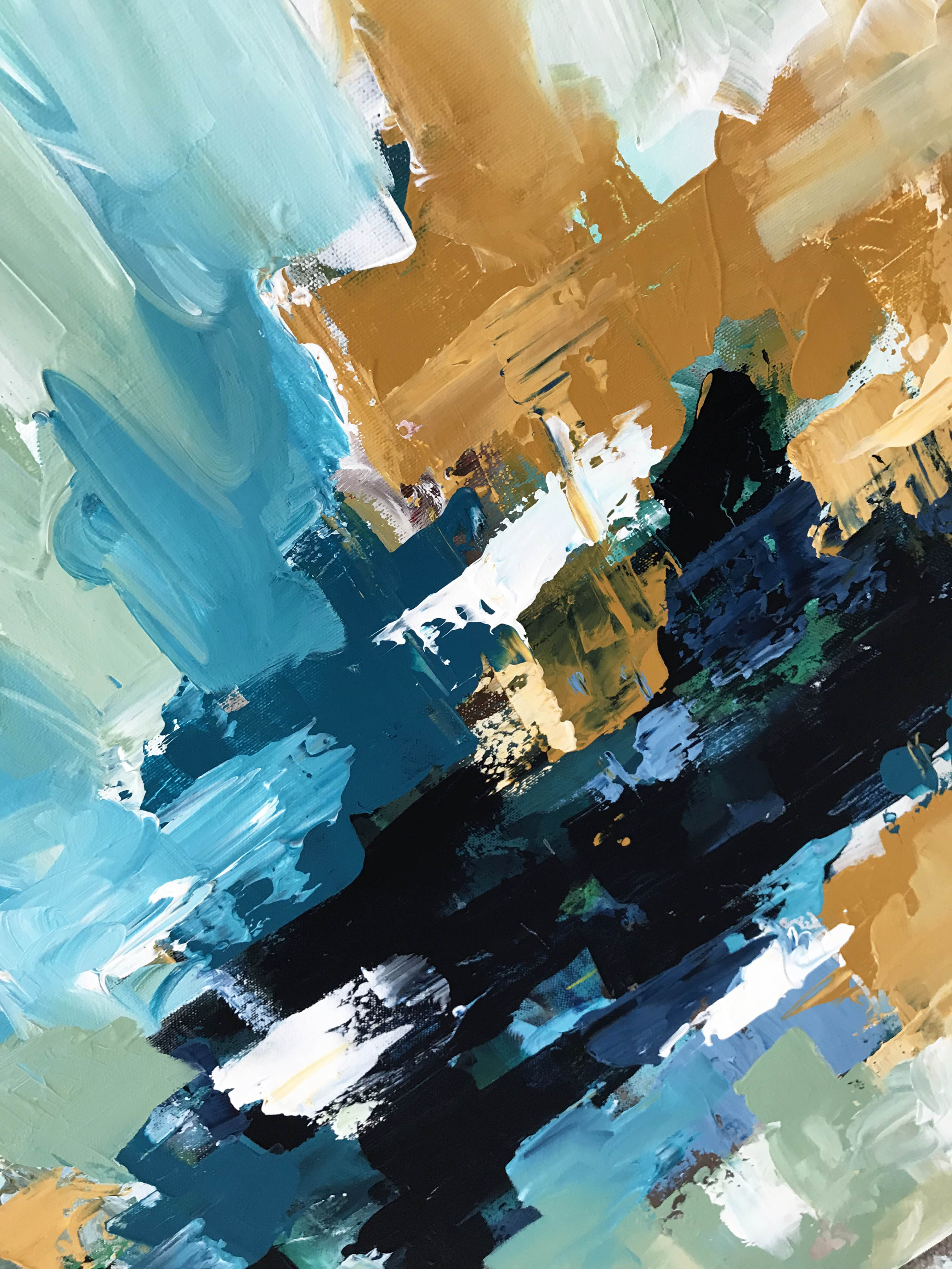 Flashback - 102x102 cm - Original Painting-OmarObaid.com