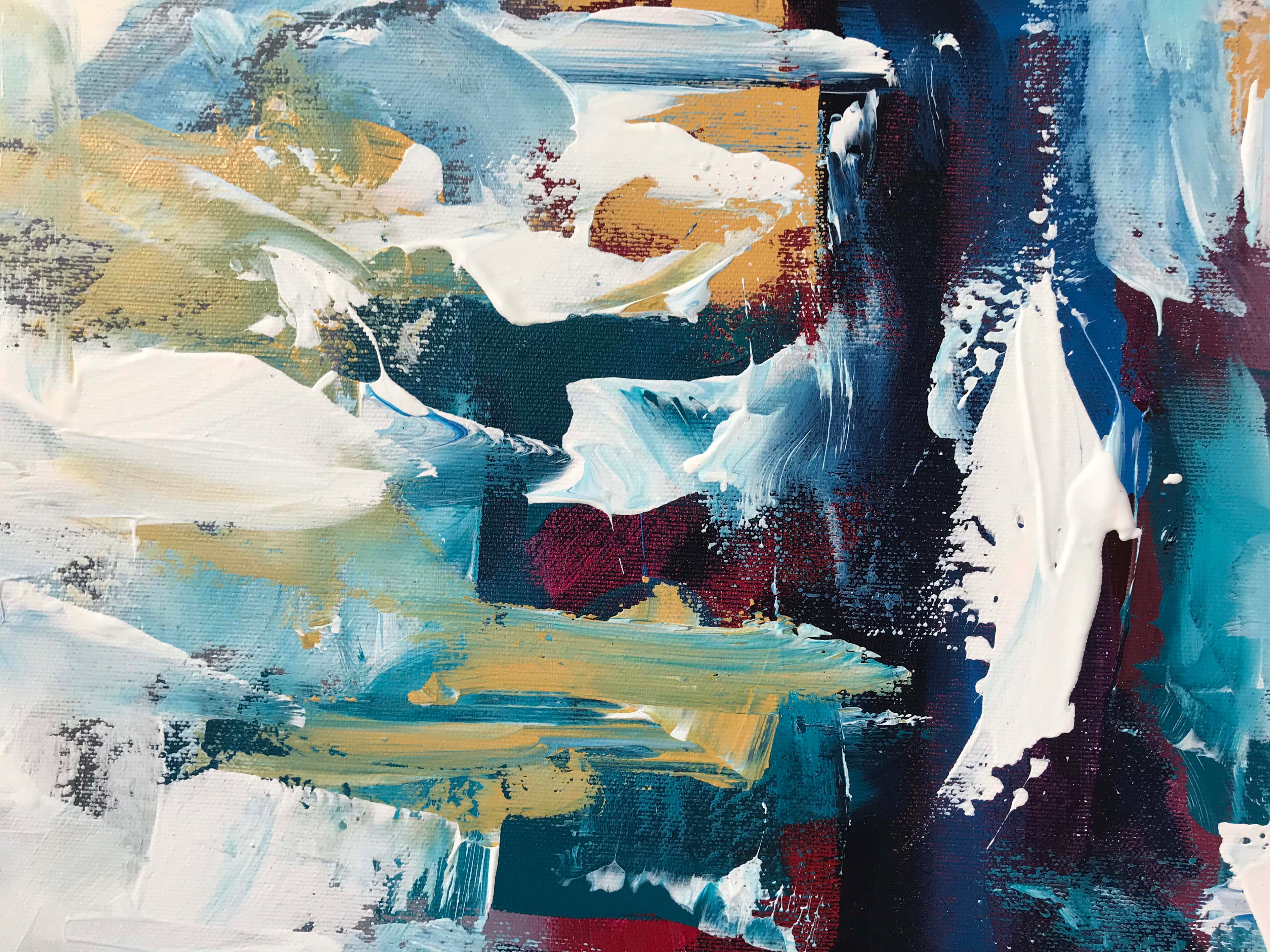 Before Sunrise - 152x76 cm - Original Painting-OmarObaid.com
