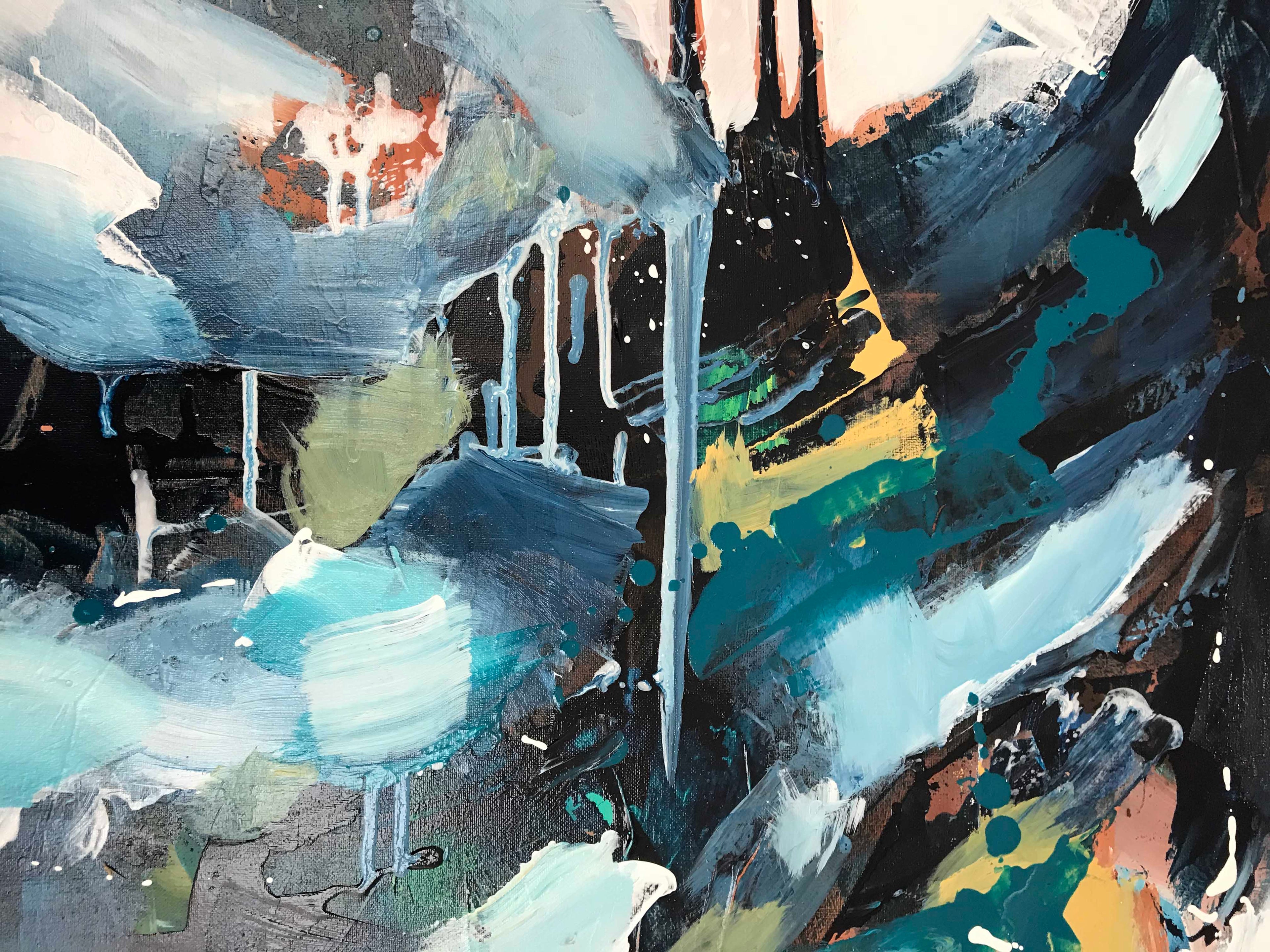 The Outsider - 152x76 cm - Diptych Original Painting-OmarObaid.com