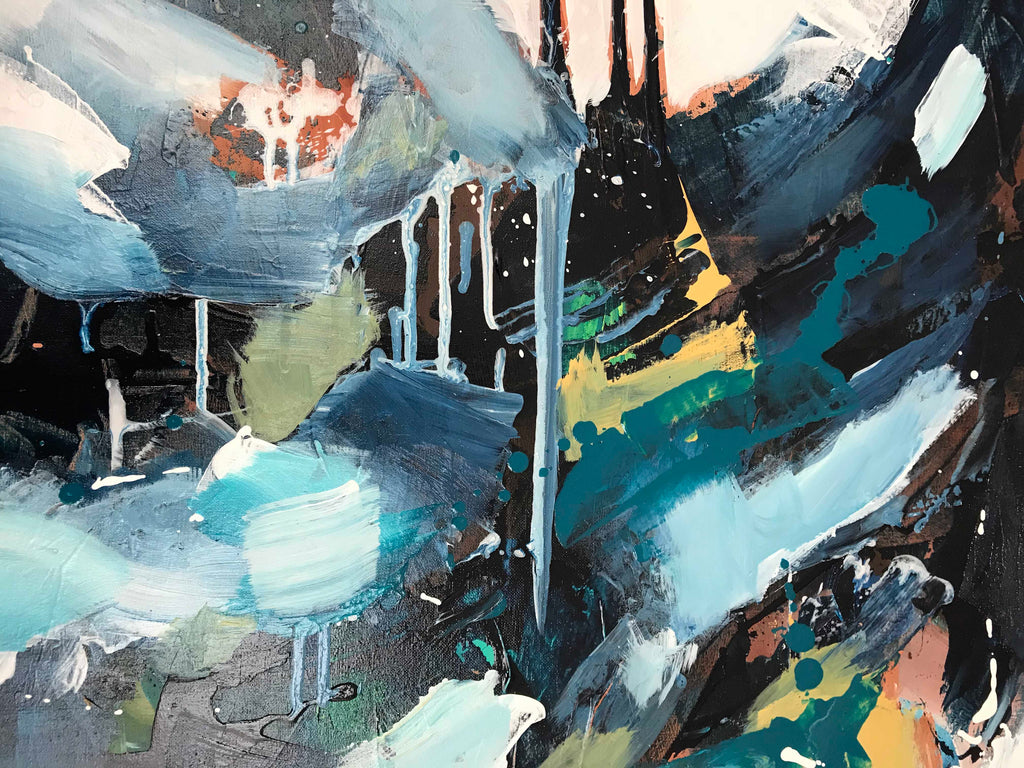 The Outsider - 152x76 cm - Diptych Original Painting-OmarObaid.com