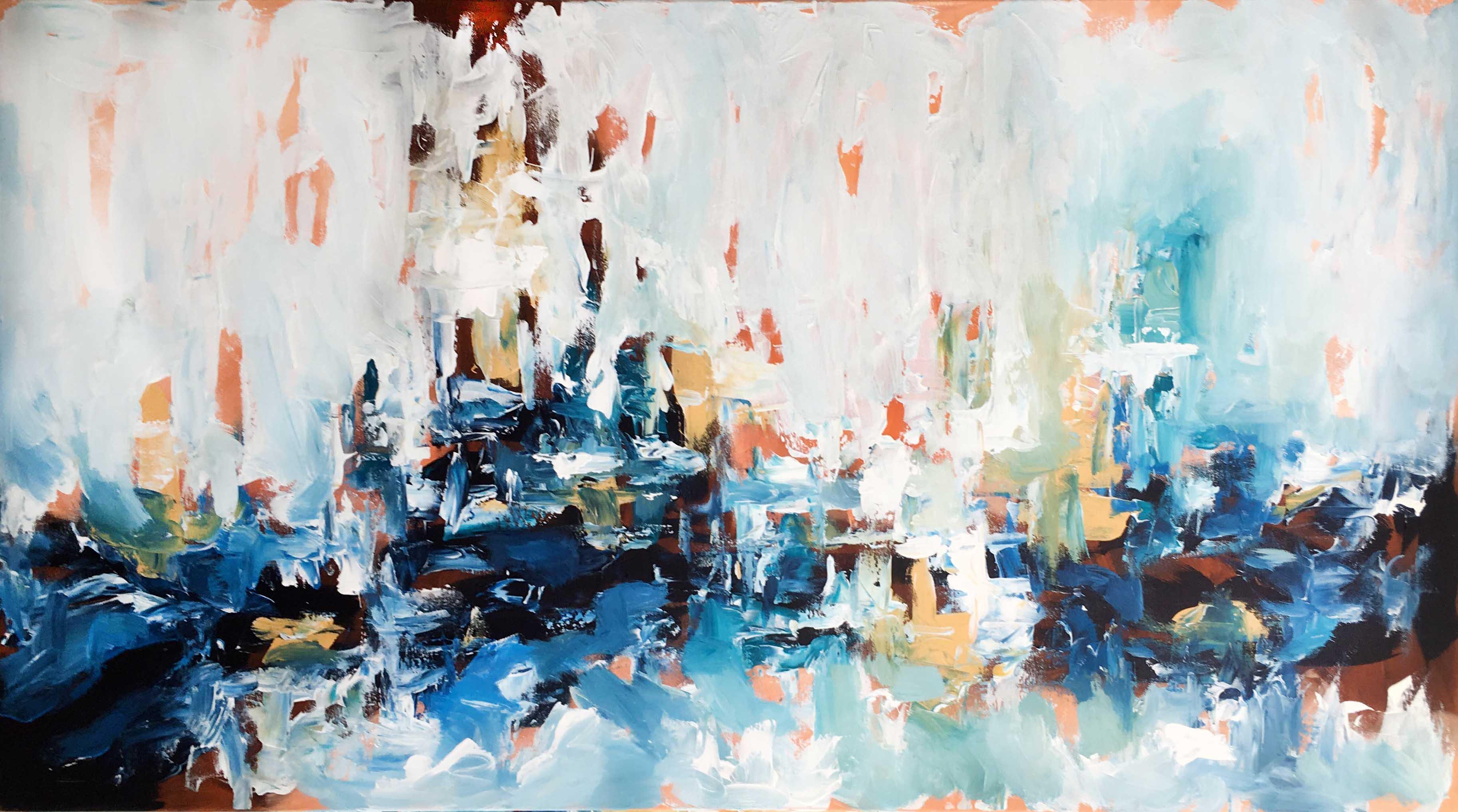 Daydreaming II - 150x76 cm - Original Painting-OmarObaid.com