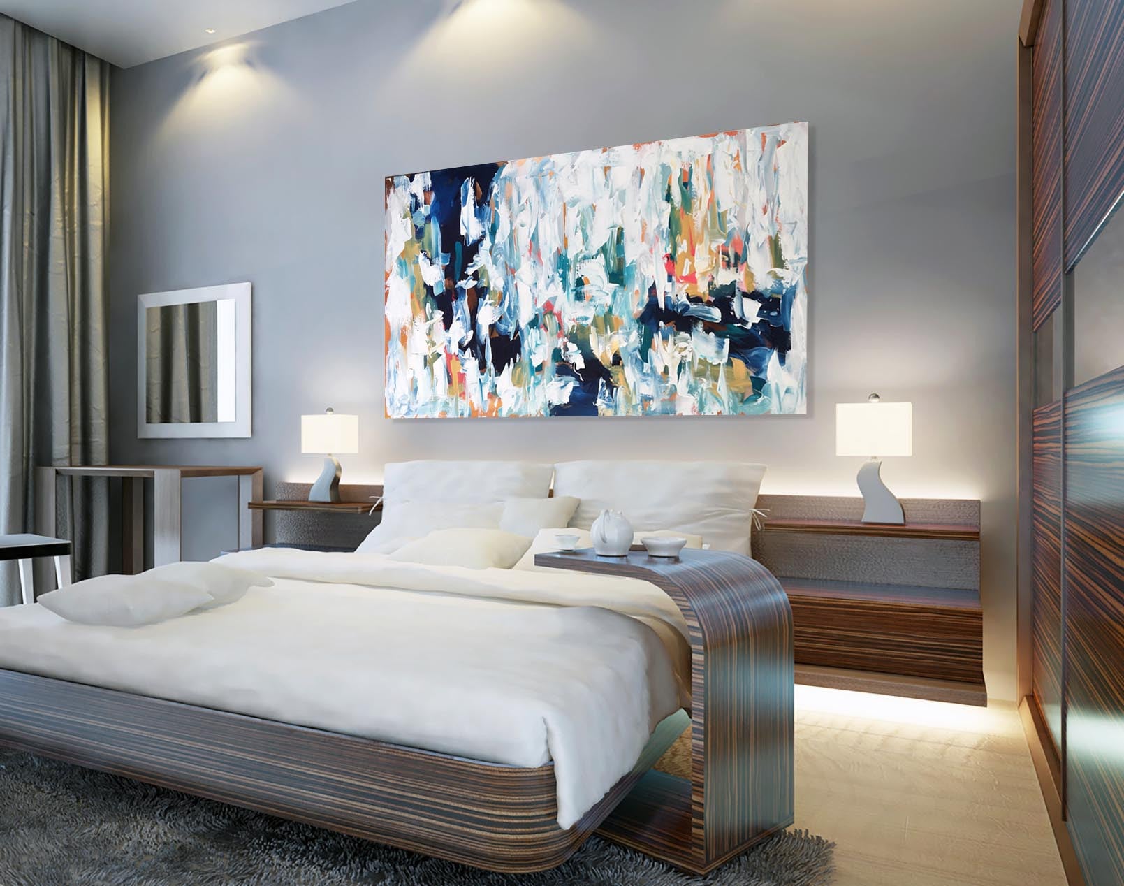 Daydreaming III - 150x90 cm - Original Painting-OmarObaid.com