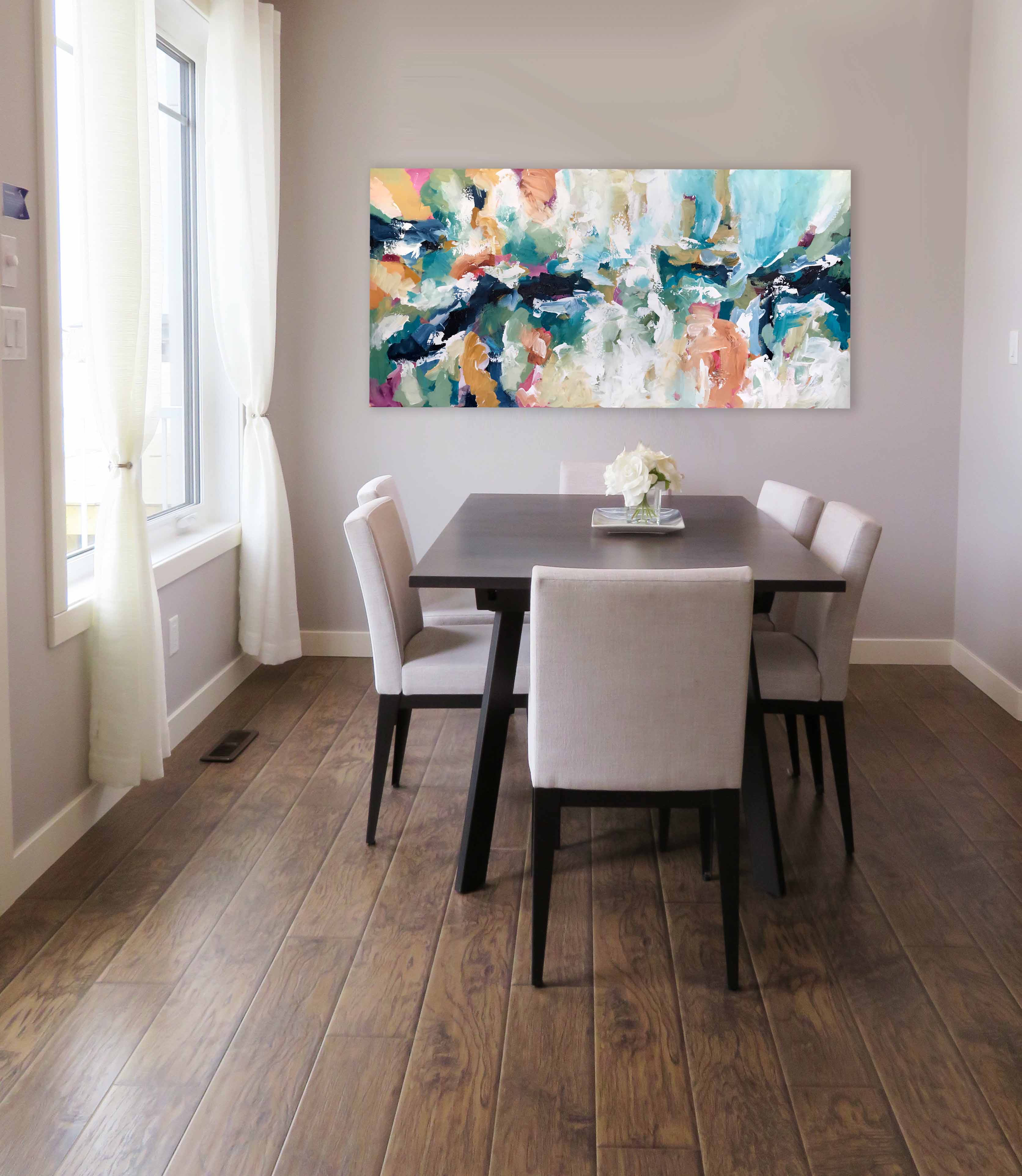 Beyond The Horizons 2 - 152x76 cm - Original Painting-OmarObaid.com