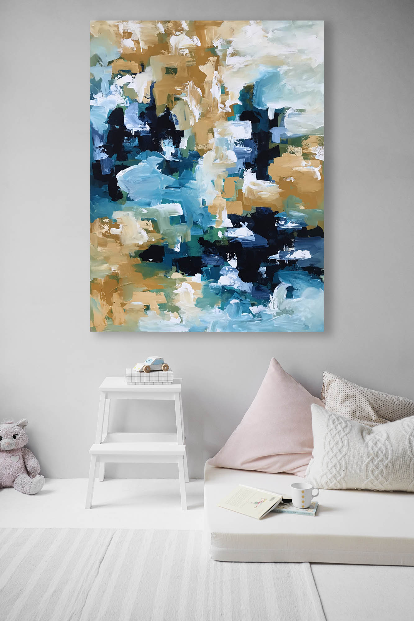 Flashback 2 - 122x90 cm - Original Painting-OmarObaid.com