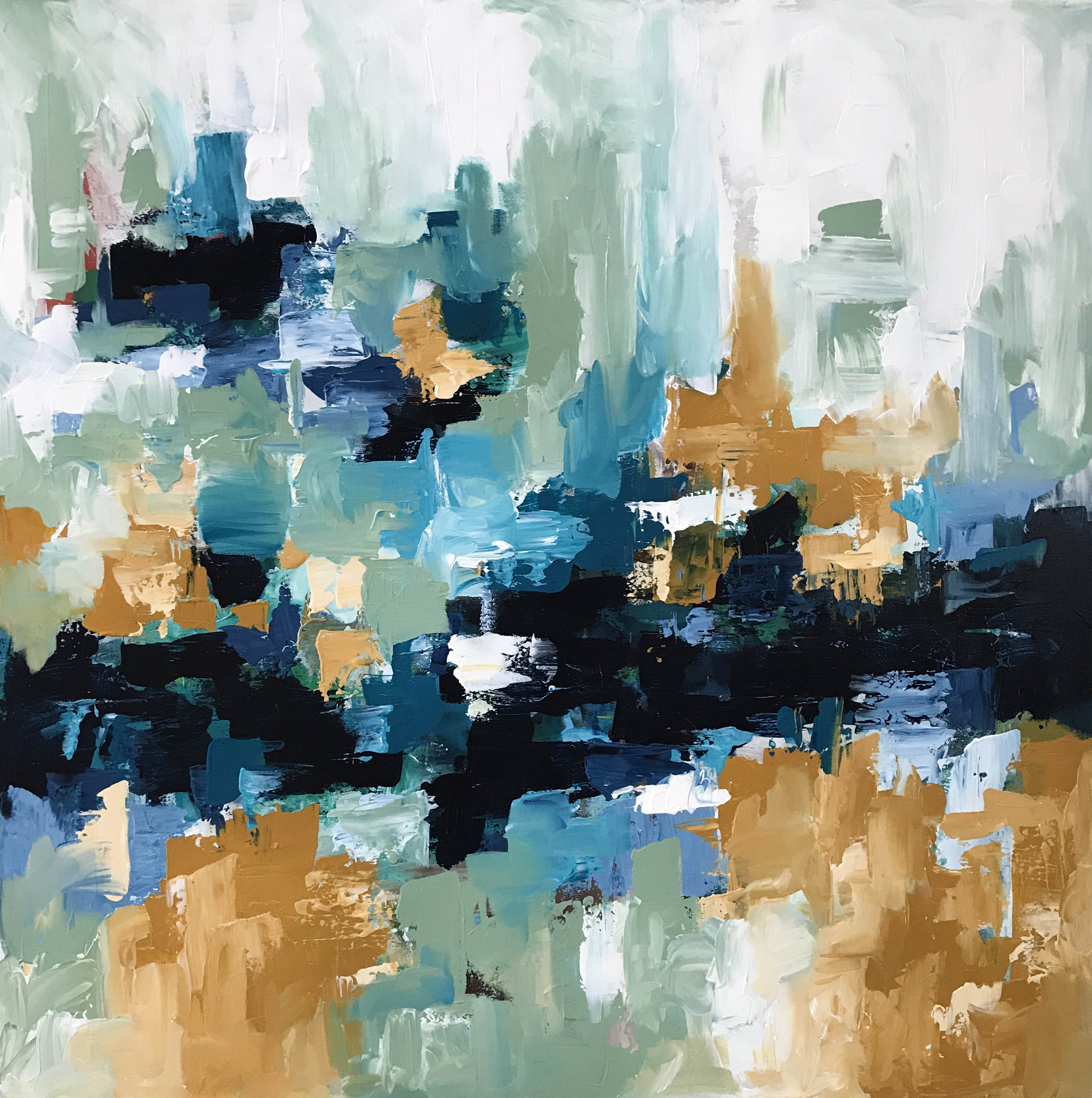 Flashback - 102x102 cm - Original Painting-OmarObaid.com