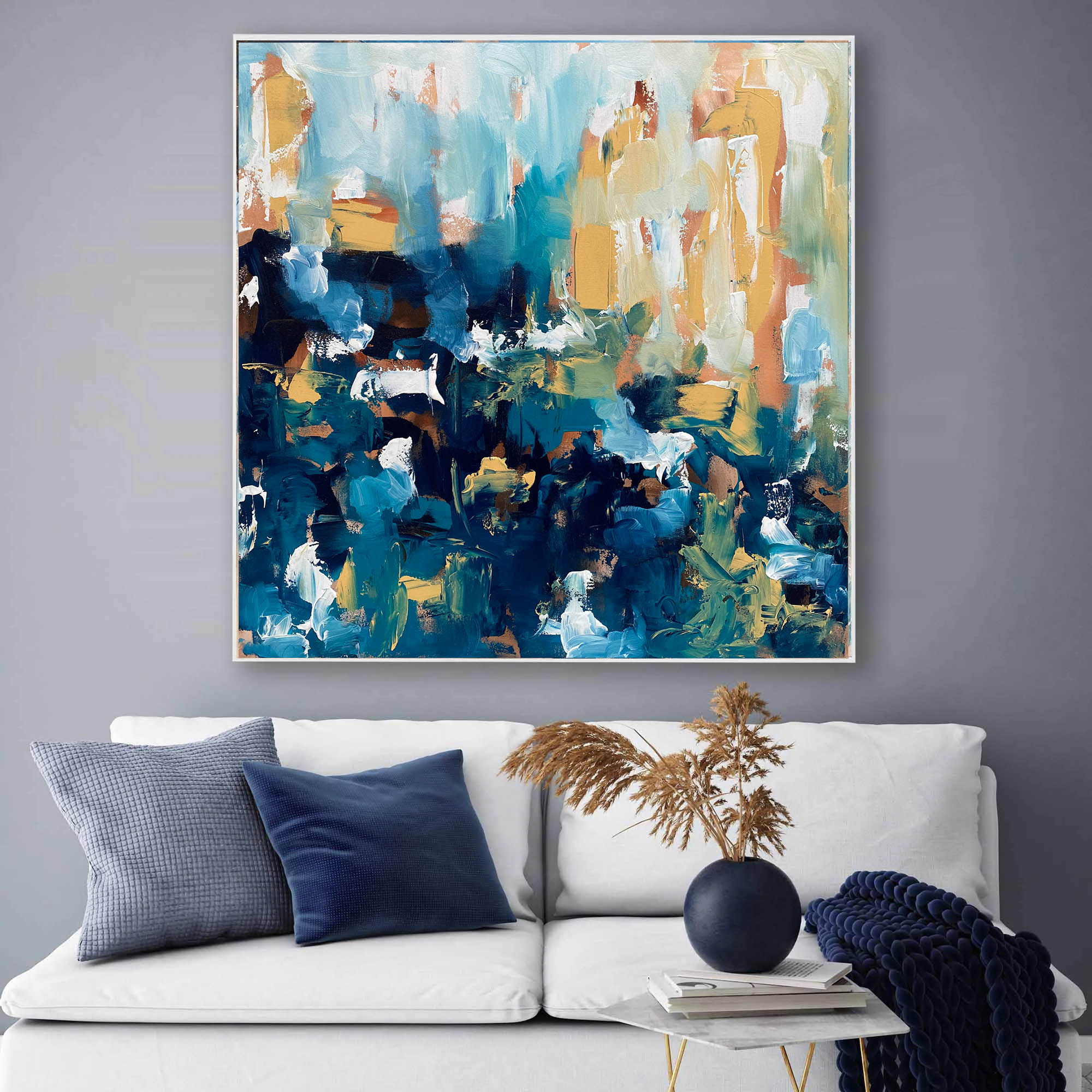 The Morning After II 100x100 cm Original Painting