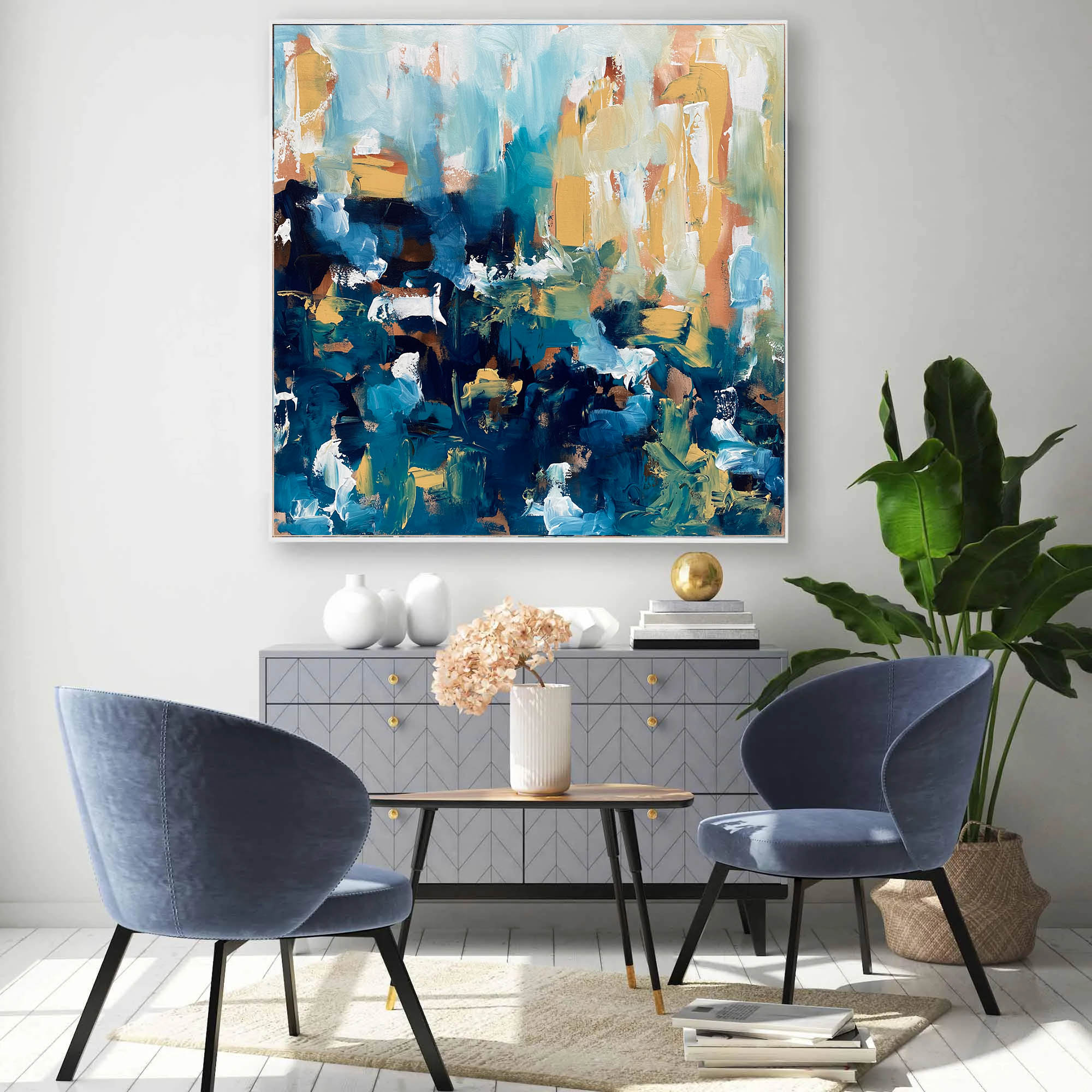 The Morning After II 100x100 cm Original Painting
