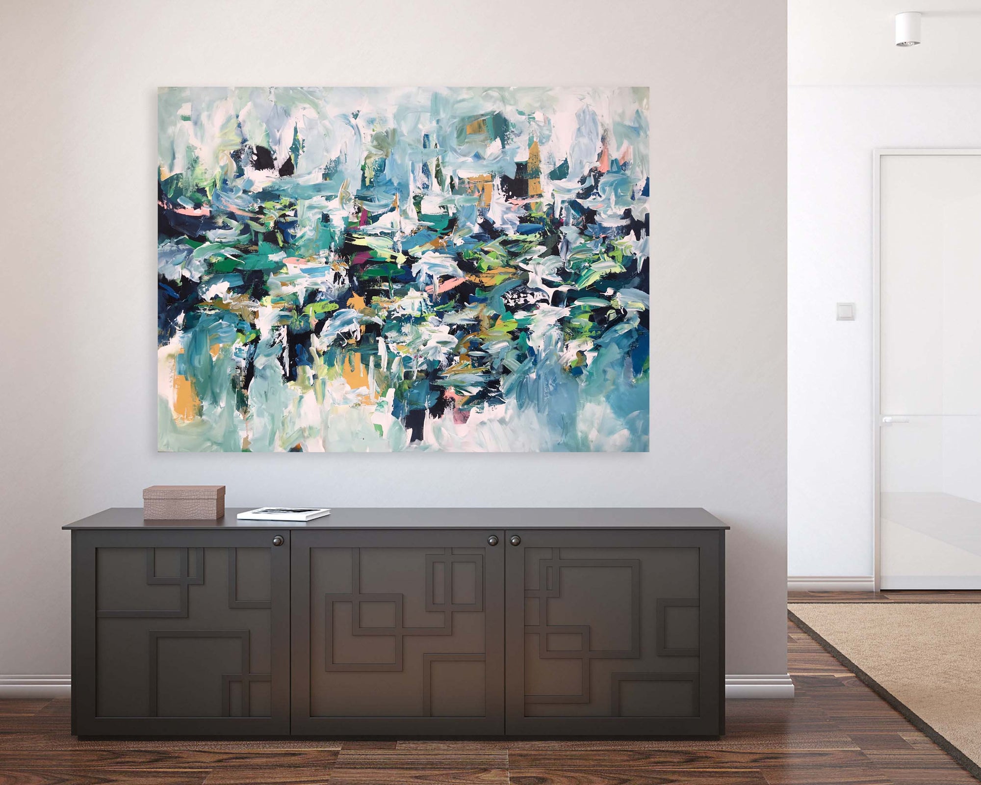 Submersion - 120x90 cm - Original Painting-OmarObaid.com