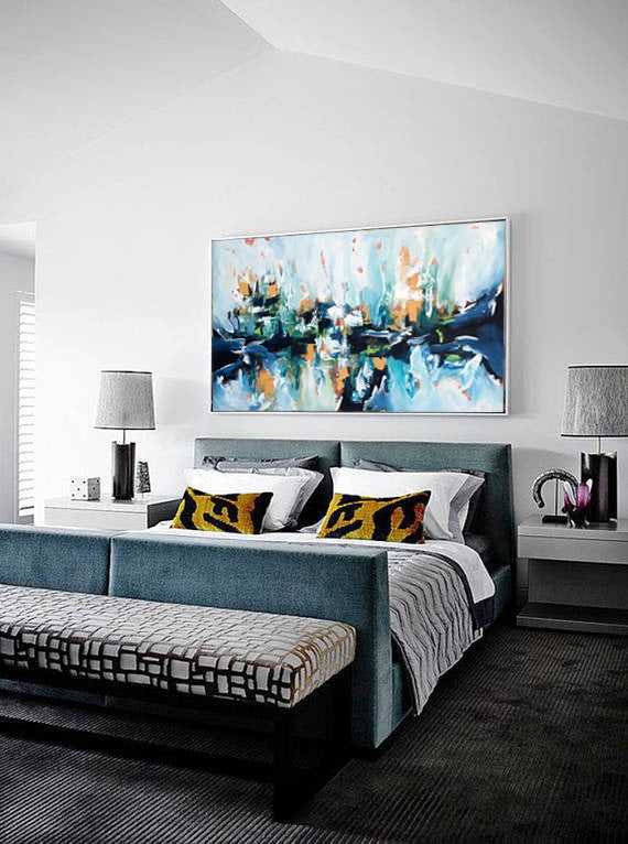 Hanging Gardens 2 - 152x92 cm - Original Painting-OmarObaid.com