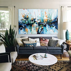 Hanging Gardens 2 - 152x92 cm - Original Painting-OmarObaid.com