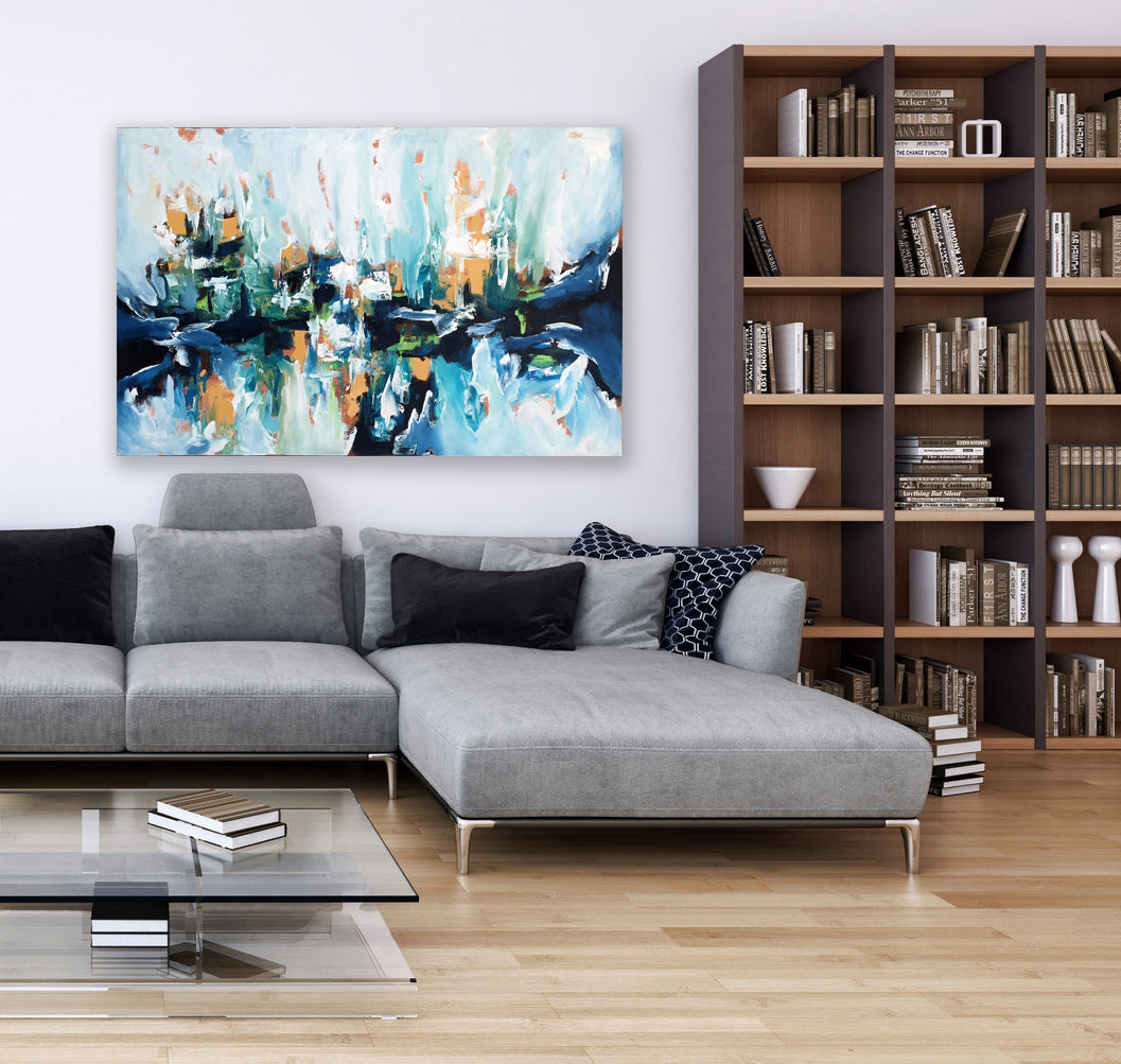 Hanging Gardens 2 - 152x92 cm - Original Painting-OmarObaid.com
