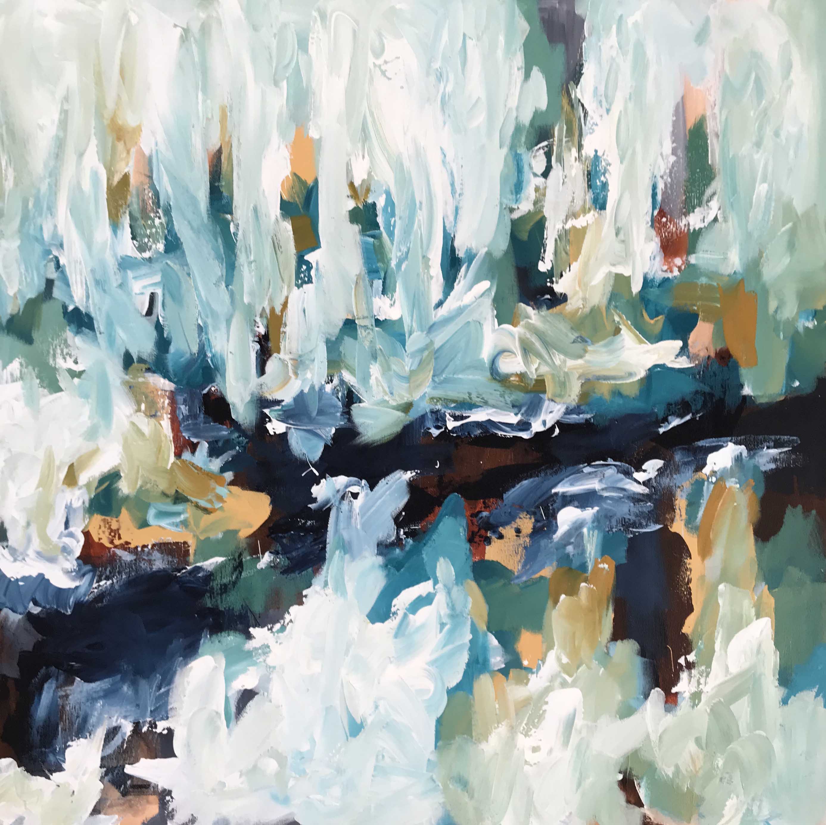 Impact - 152x76 cm - Diptych Original Painting-OmarObaid.com