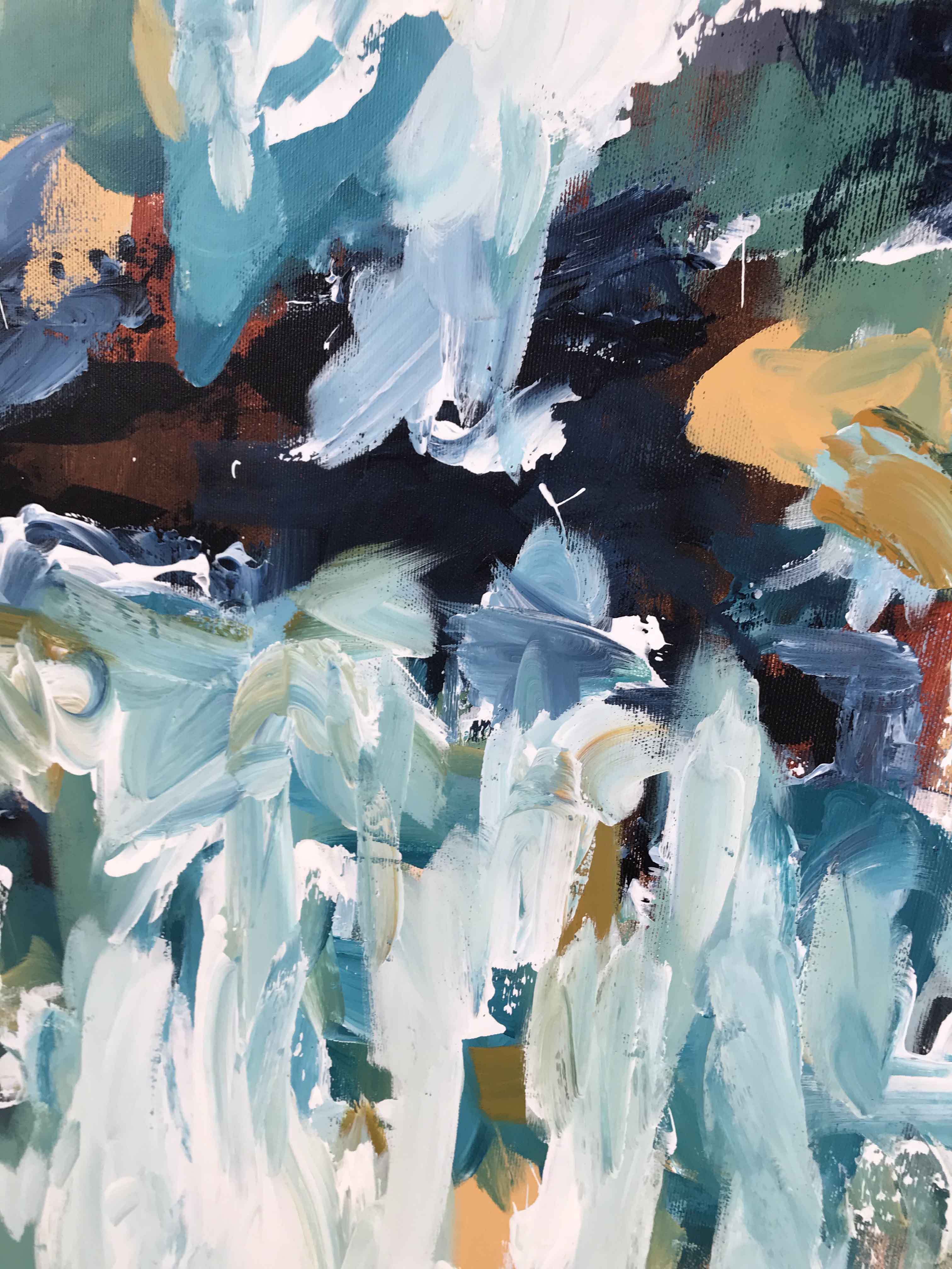 Impact - 152x76 cm - Diptych Original Painting-OmarObaid.com