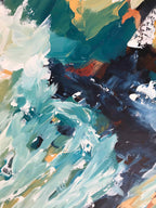 Impact - 152x76 cm - Diptych Original Painting-OmarObaid.com