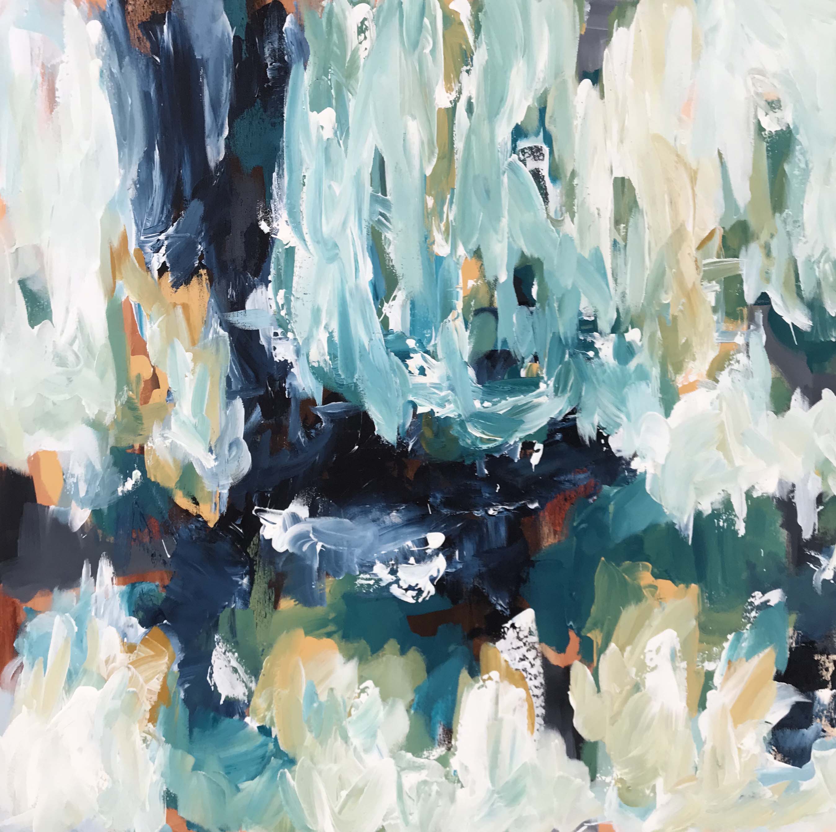Impact - 152x76 cm - Diptych Original Painting-OmarObaid.com