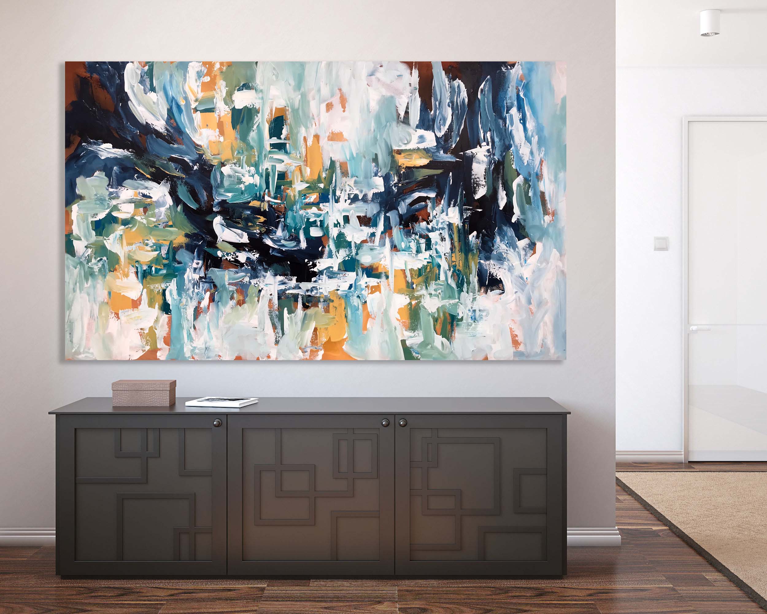 Epiphany 7 - 152x90 cm - Original Painting-OmarObaid.com