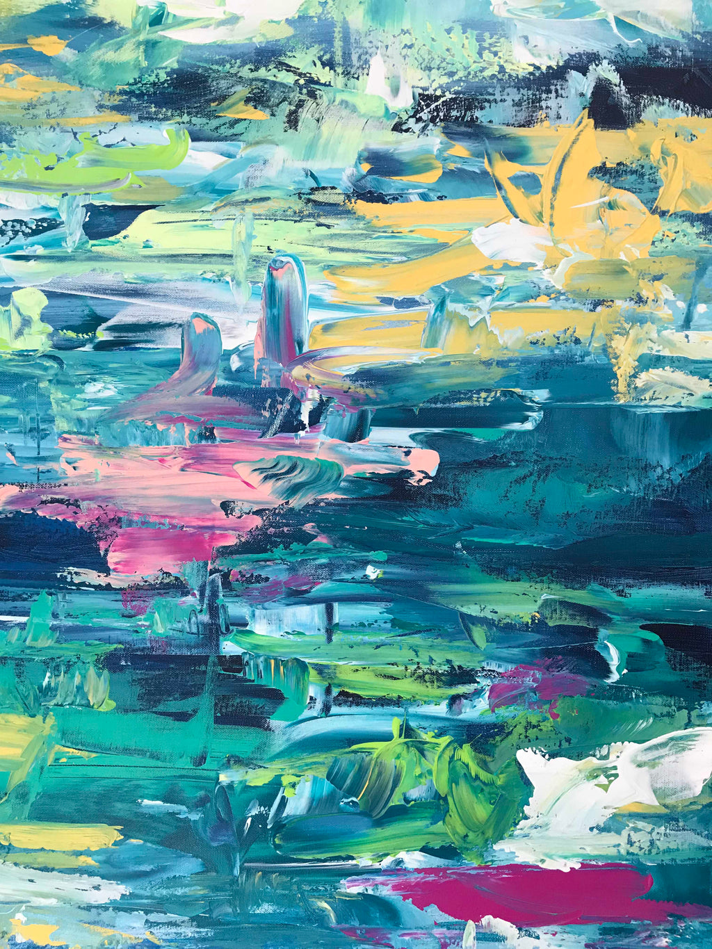 Beneath The Stars - 152x90 cm - Original Painting-OmarObaid.com