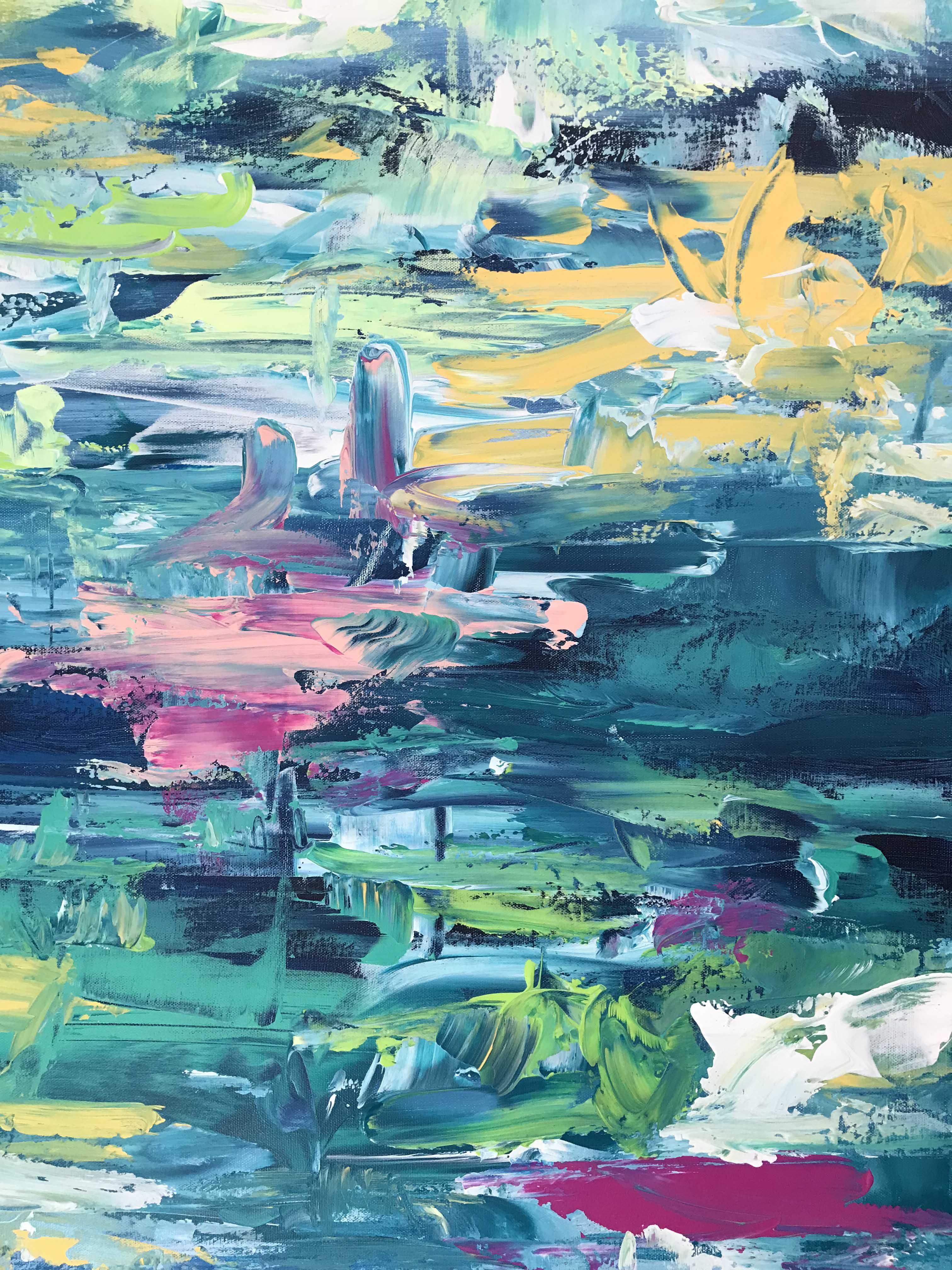 Beneath The Stars - 152x90 cm - Original Painting-OmarObaid.com