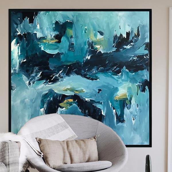 One Minute To Midnight - 122x122 cm - Original Painting