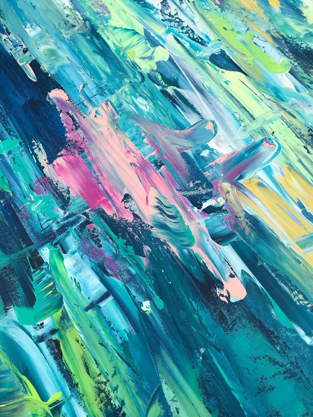Beneath The Stars - 152x90 cm - Original Painting-OmarObaid.com