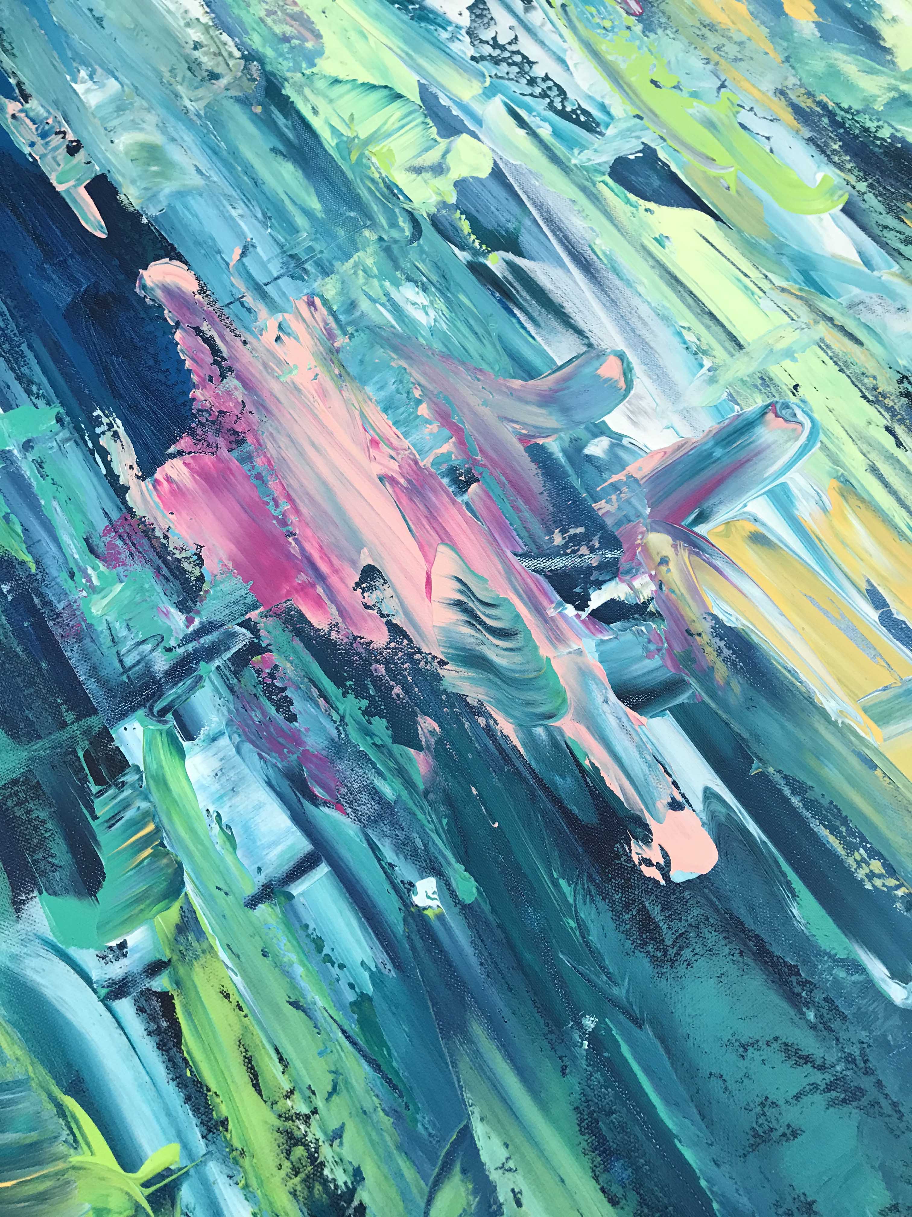 Beneath The Stars - 152x90 cm - Original Painting-OmarObaid.com