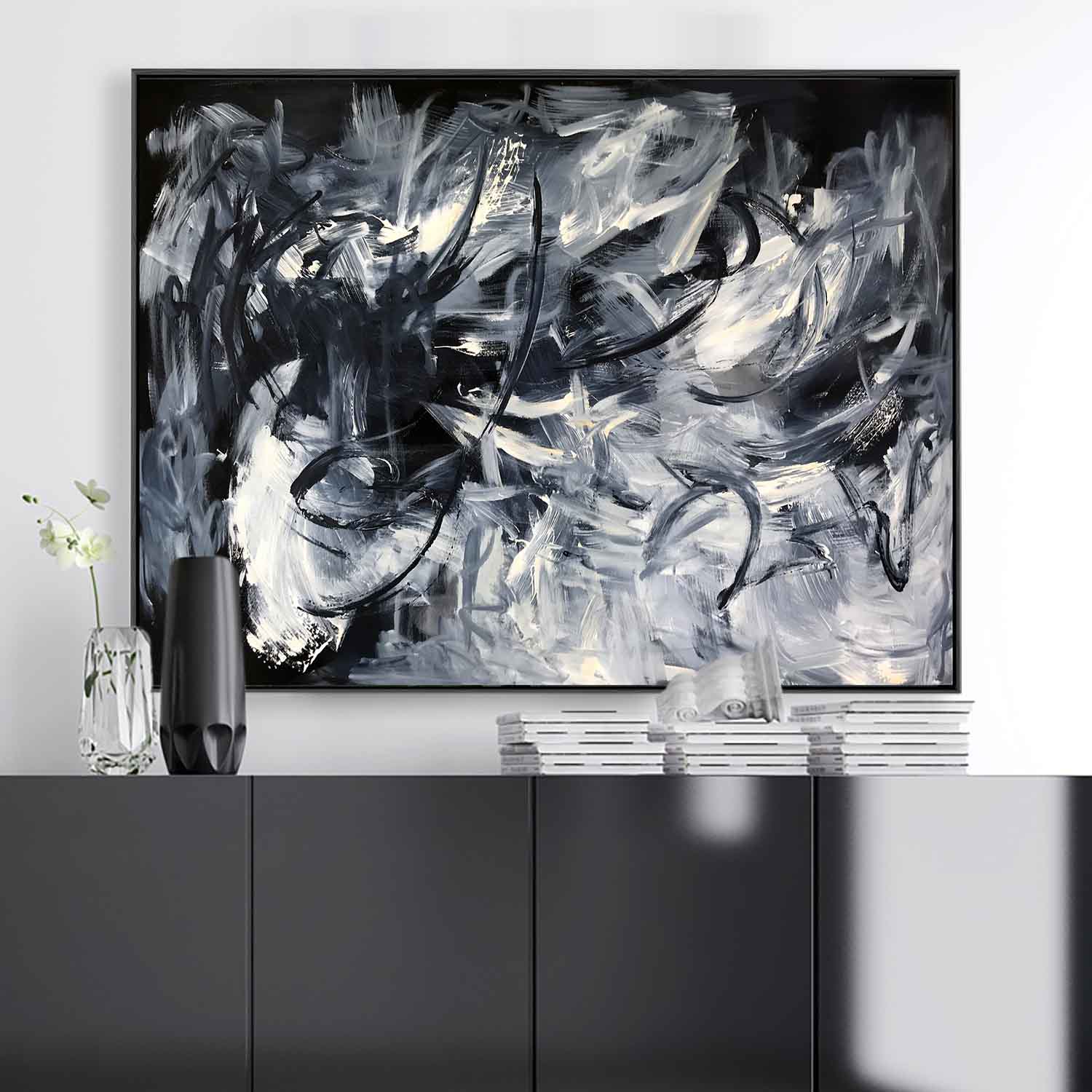 Beyond Midnight - 102x76 cm - Original Painting