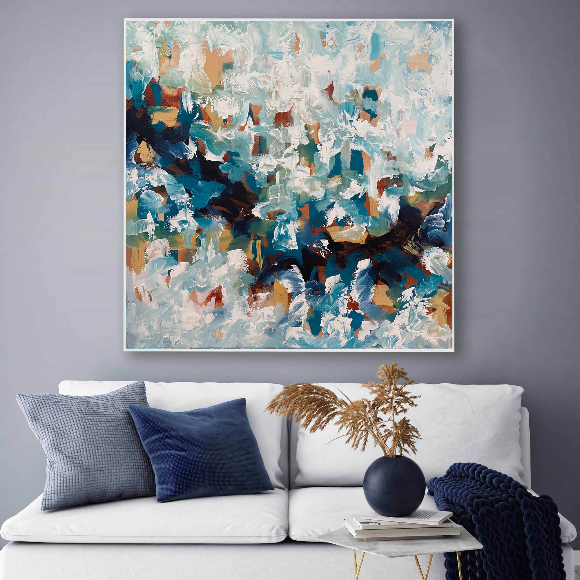 Breaking The Unknown 3 - 102x102 cm - Original Painting