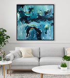 One Minute To Midnight - 122x122 cm - Original Painting