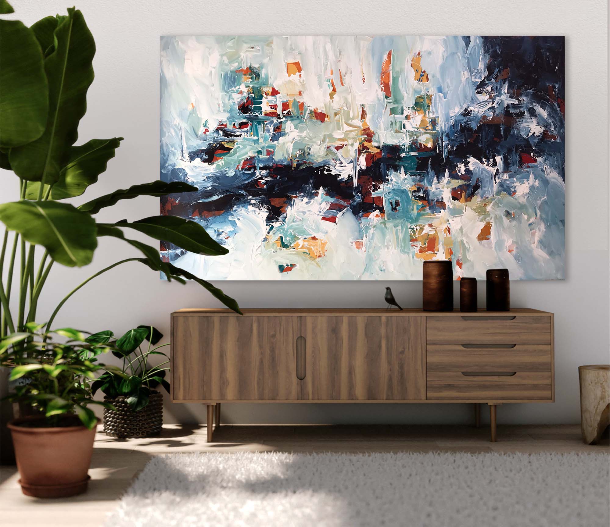 Epiphany 8 - 152x90 cm - Original Painting-OmarObaid.com