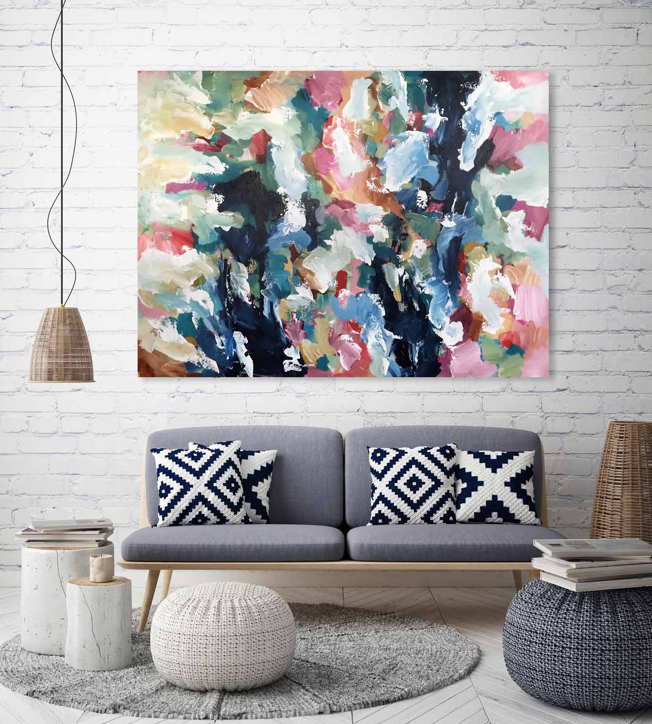 The Muse - 122x90 cm - Original Painting-OmarObaid.com