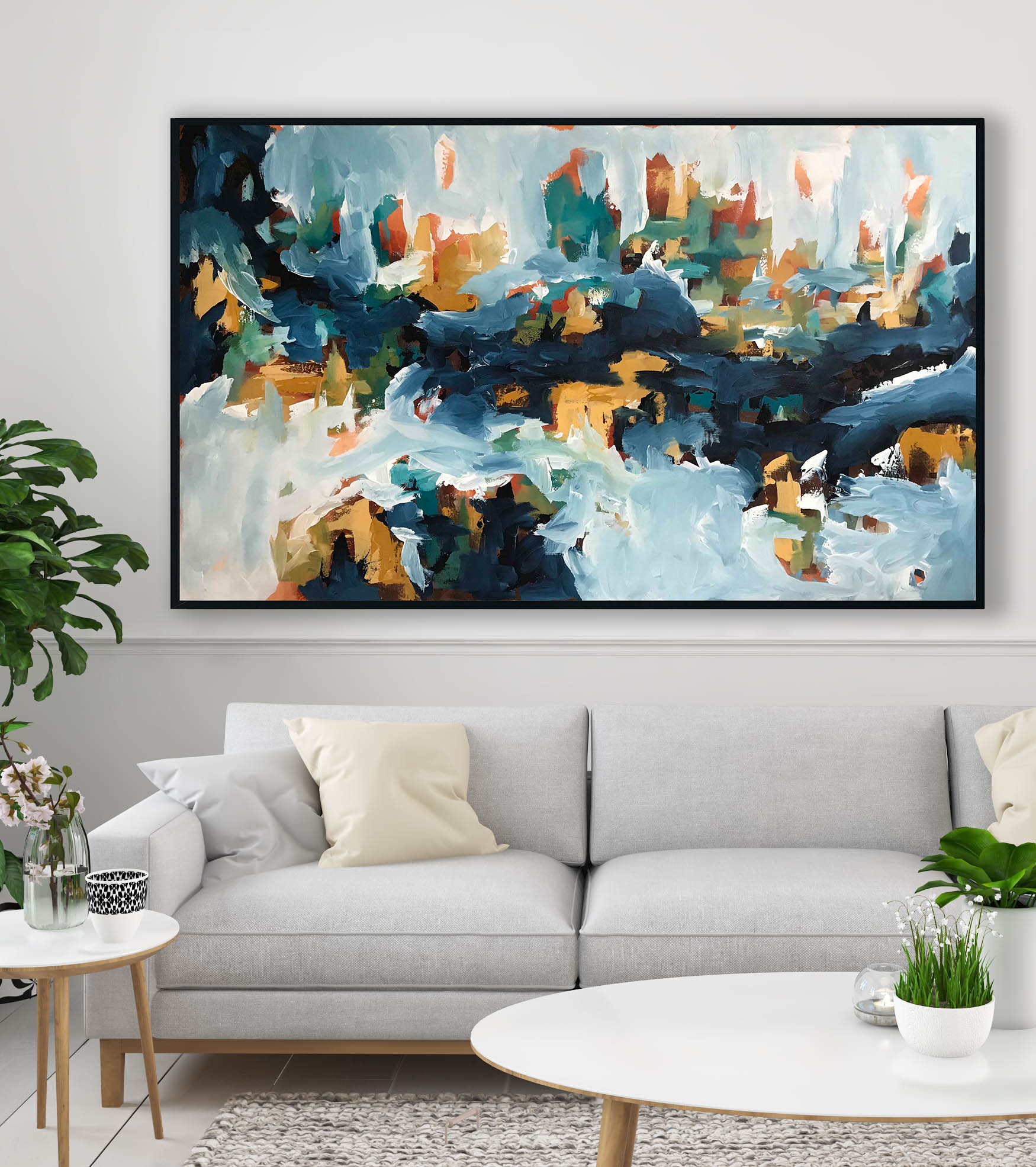 The Stream - 152x90 cm - Original Painting