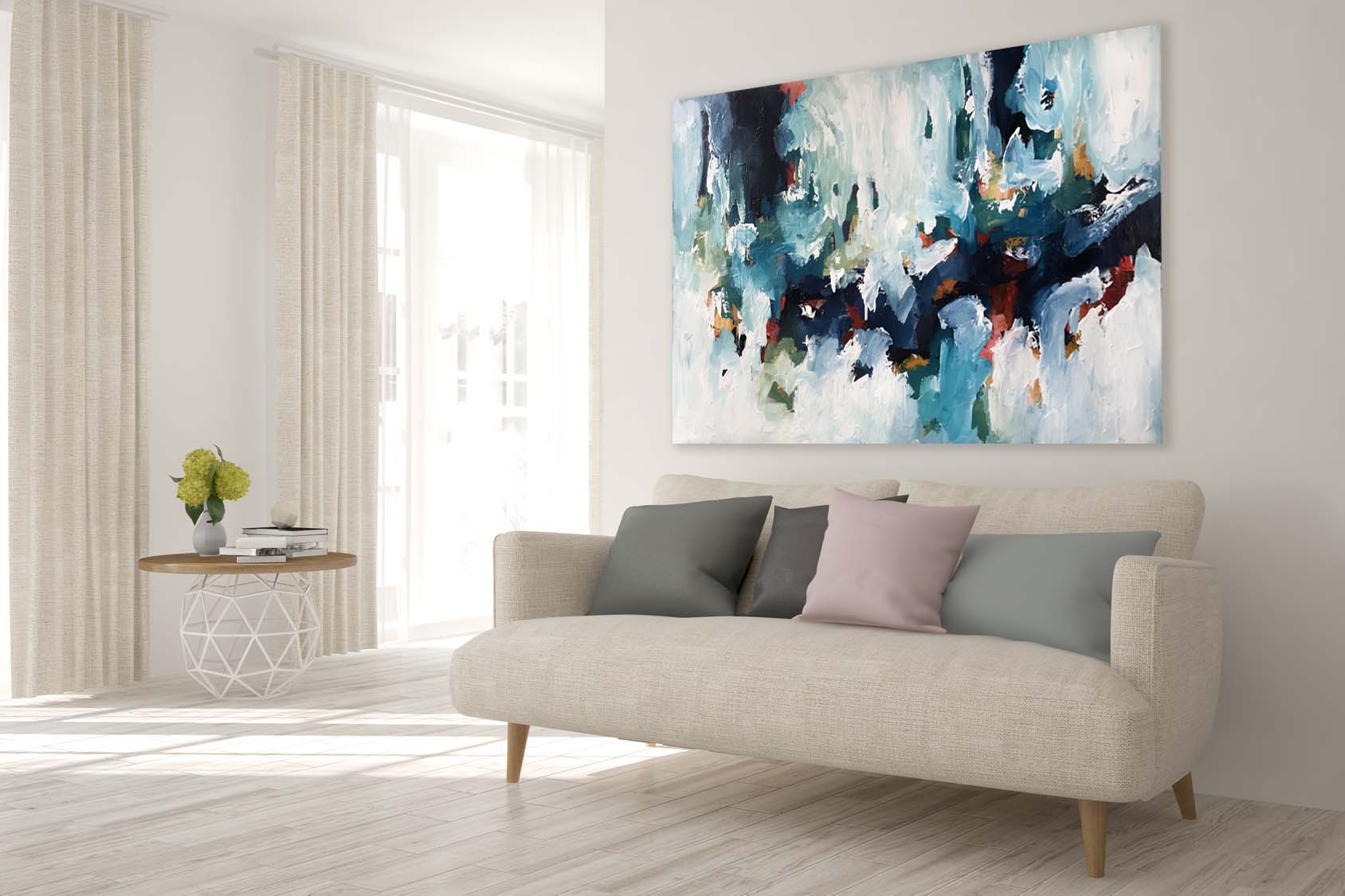 A New Start - 152x102 cm - Original Painting-OmarObaid.com