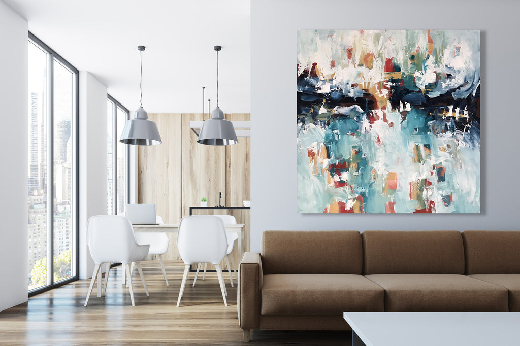 Dreaming - 102x102 cm - Original Painting-OmarObaid.com