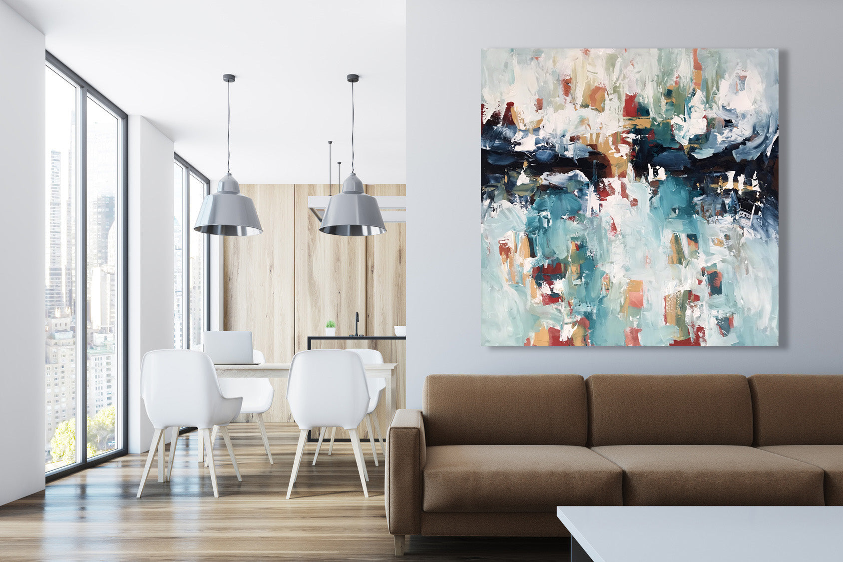 Dreaming - 102x102 cm - Original Painting-OmarObaid.com