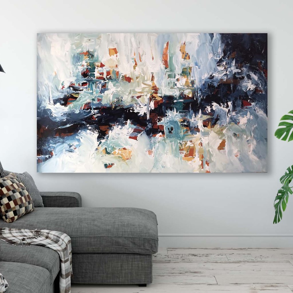 Epiphany 8 - 152x90 cm - Original Painting-OmarObaid.com