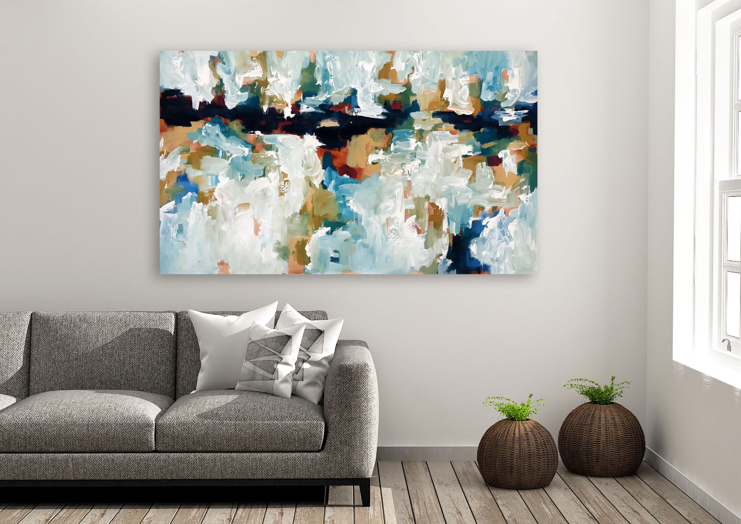 Hanging Gardens 4 - 152x90 cm - Original Painting